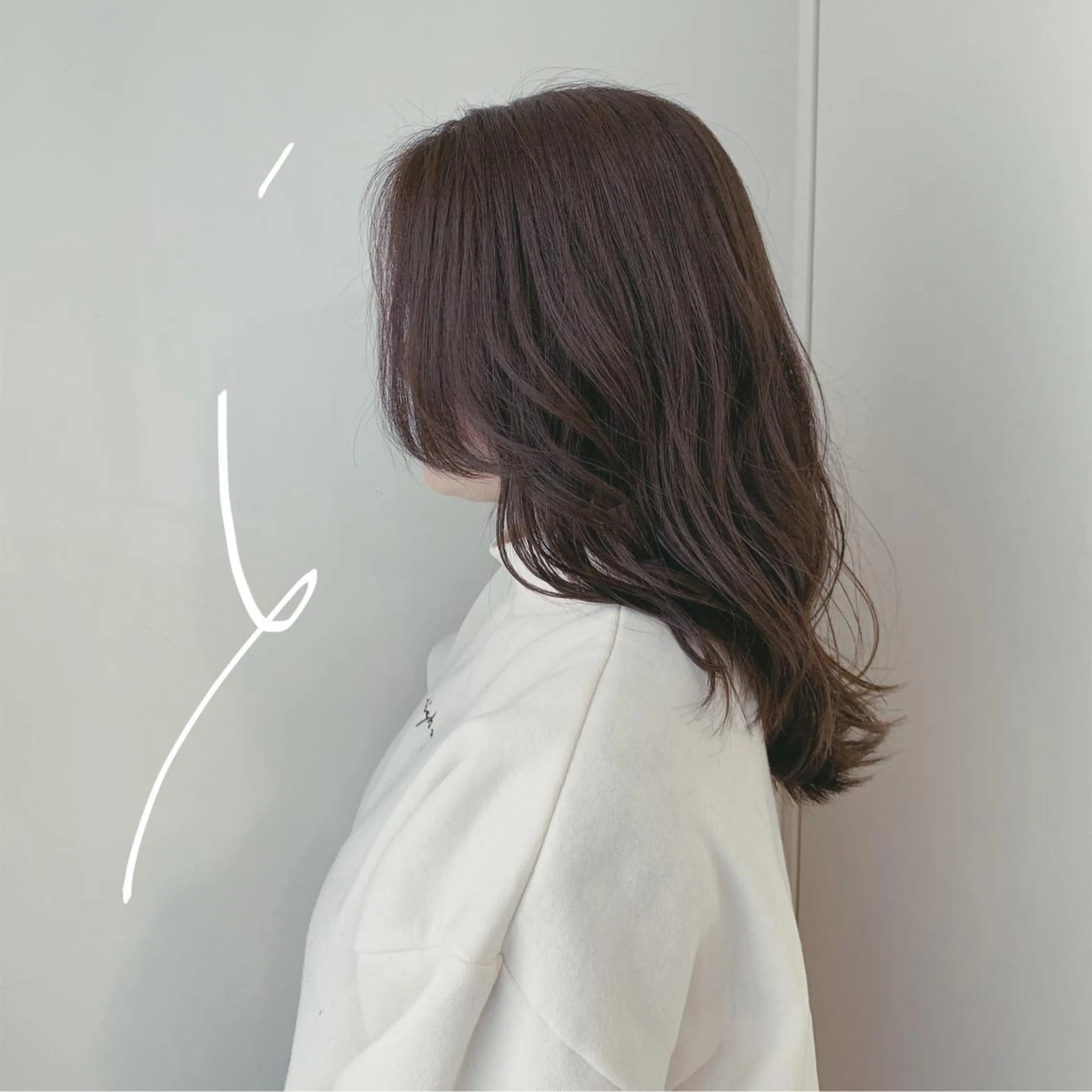 セミロング カラー イノウエ ミキのマツエク・マツパデザイン