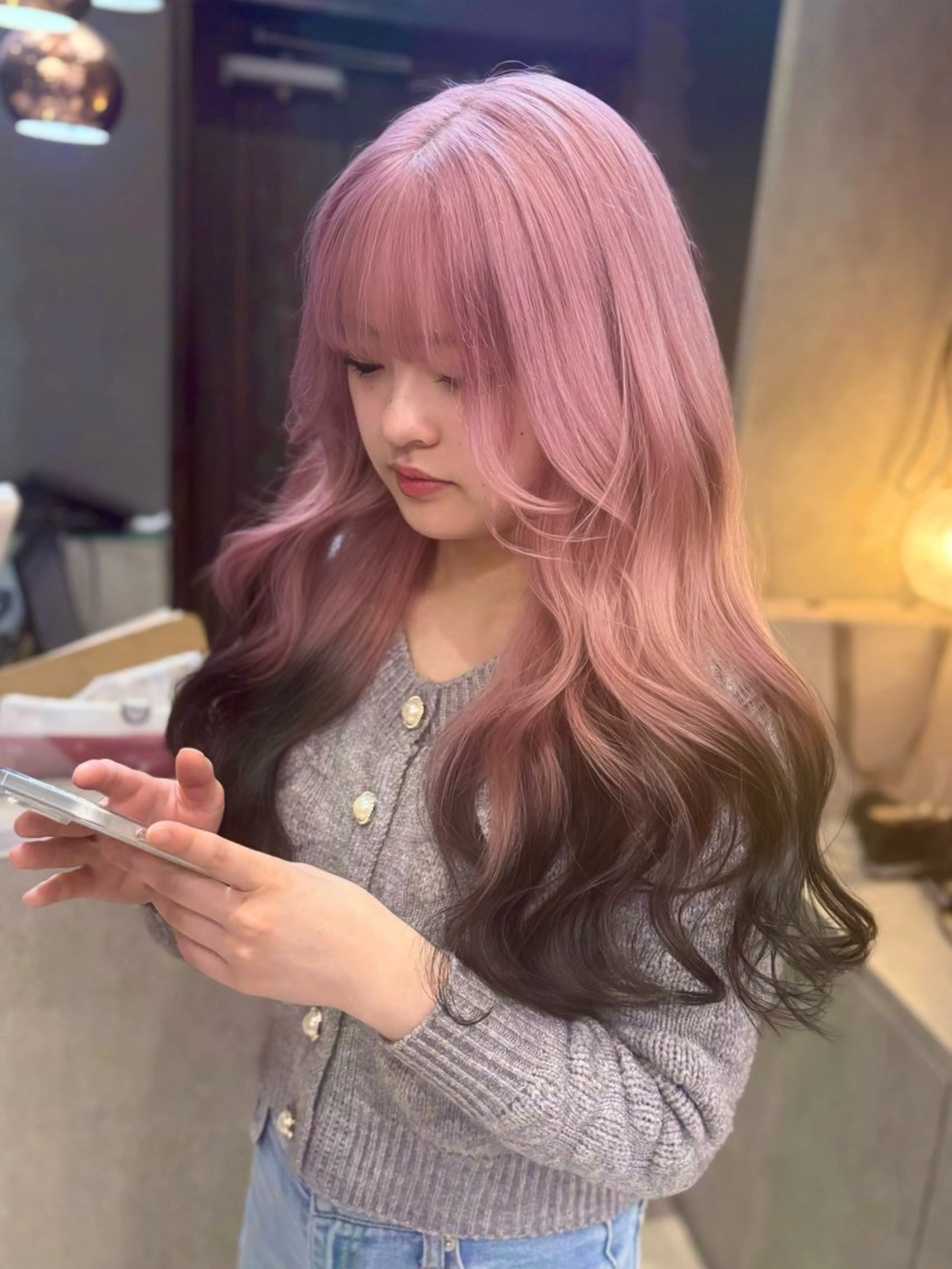 カラー ヘアカラー ユイ☆ハイトーン ☆ブリーチデザインのヘアスタイル