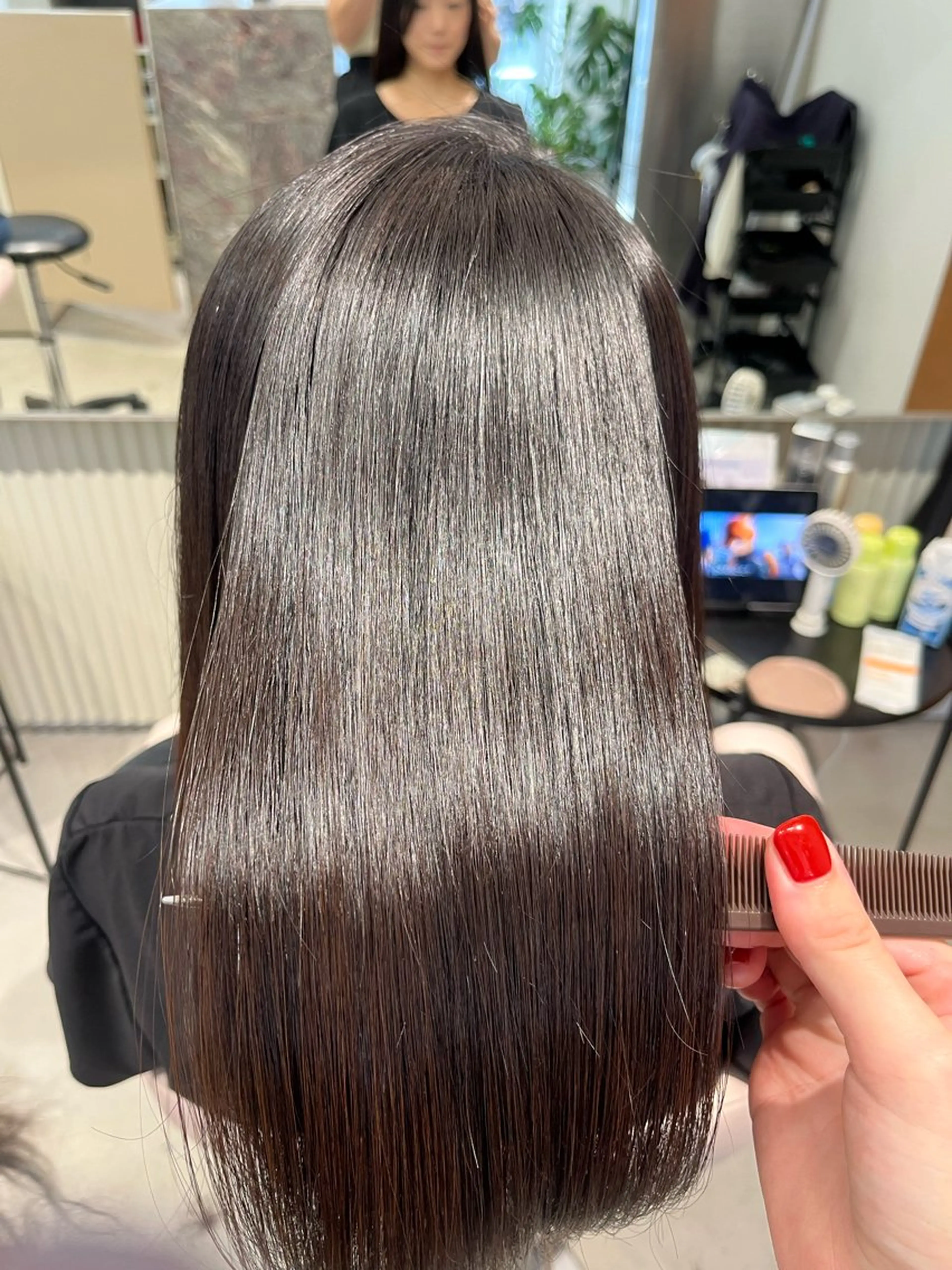 ミディアム カット トリートメント 池田 寿子のヘアスタイル