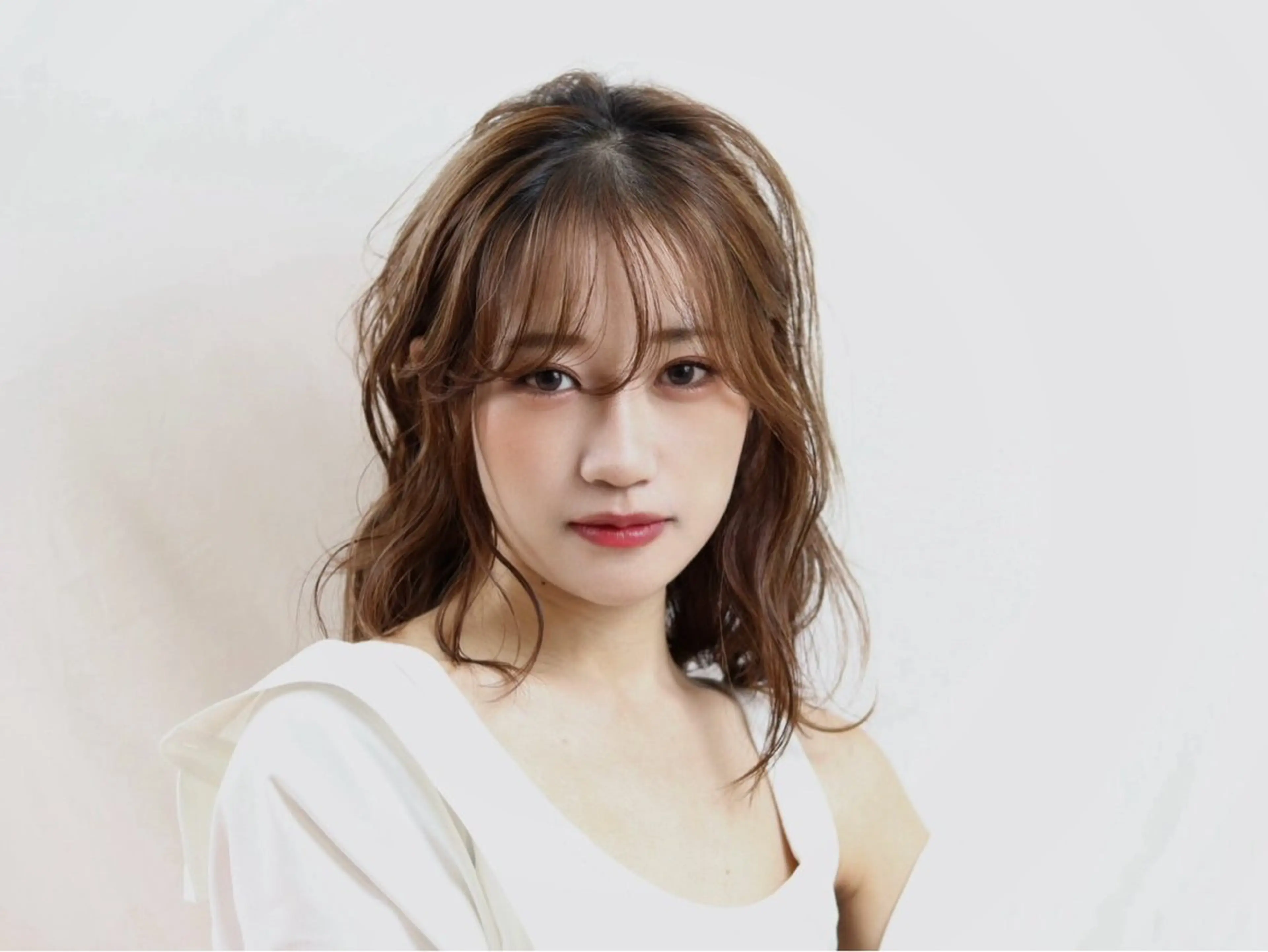 ロング カラー 縮毛矯正 山本 優音のヘアスタイル