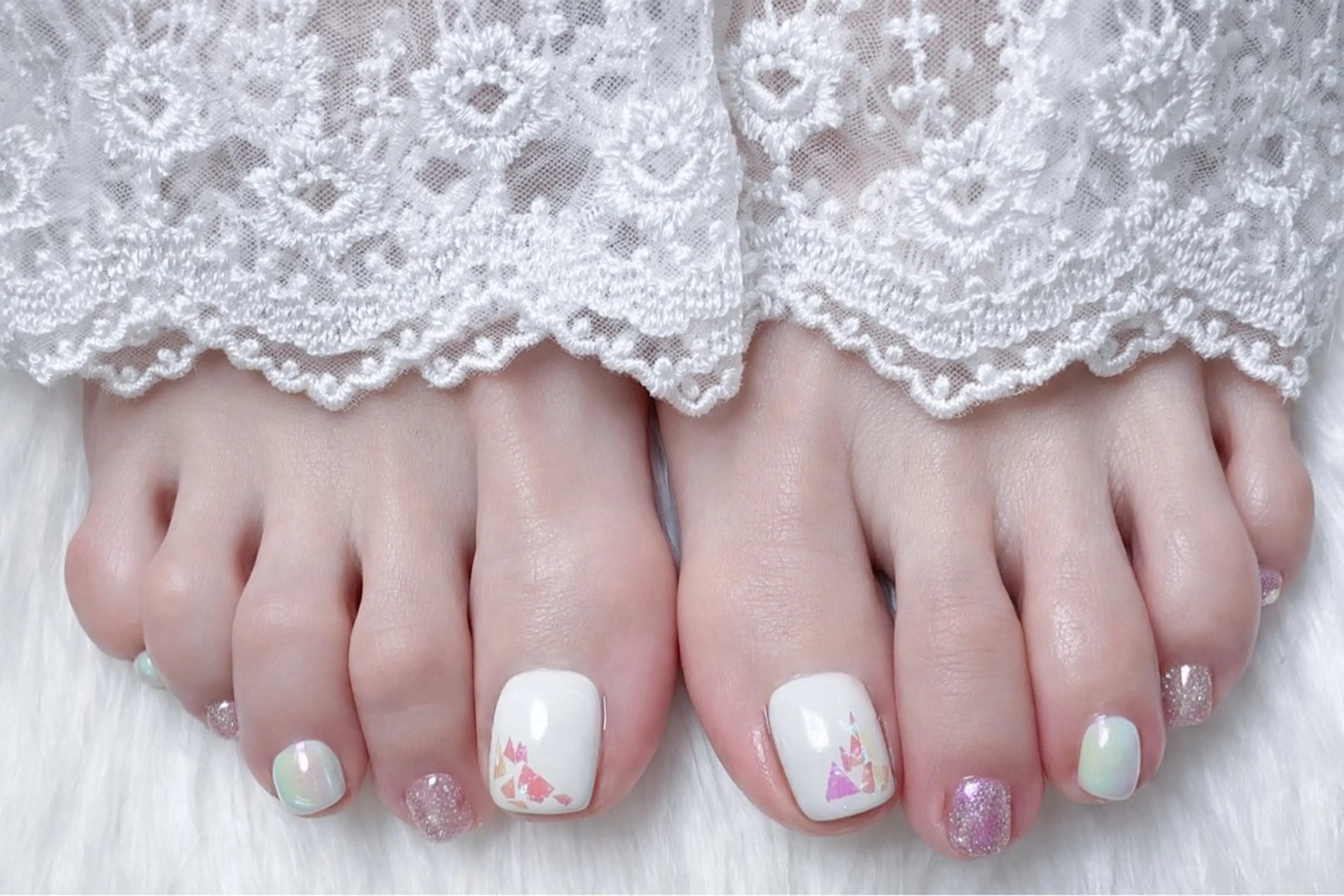 ネイル オーロラネイル マグネットネイル YCY サロンのネイルデザイン