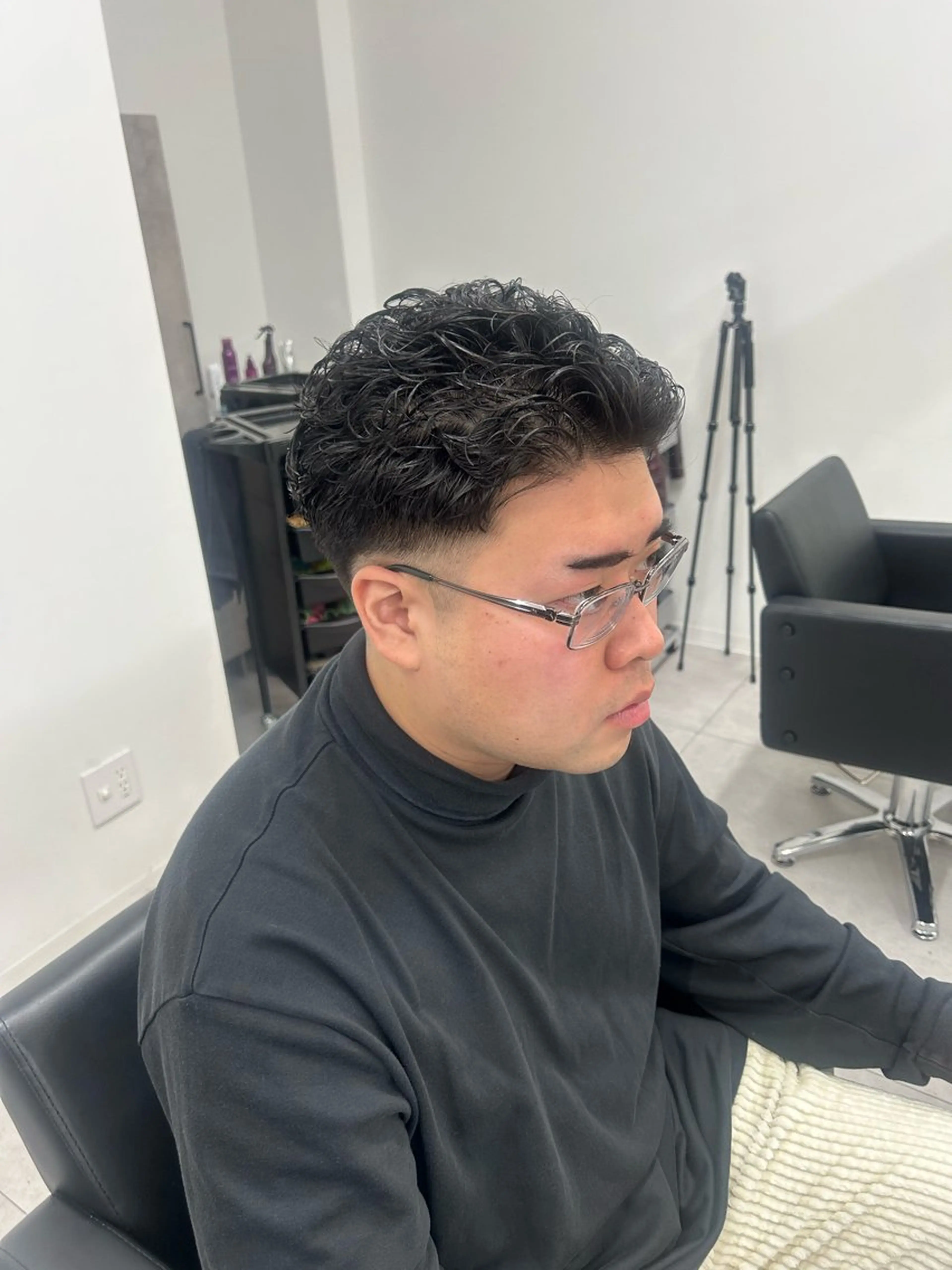 ショート パーマ メンズ カット パーマ トリートメント メンズパーマ /RENA*のヘアスタイル