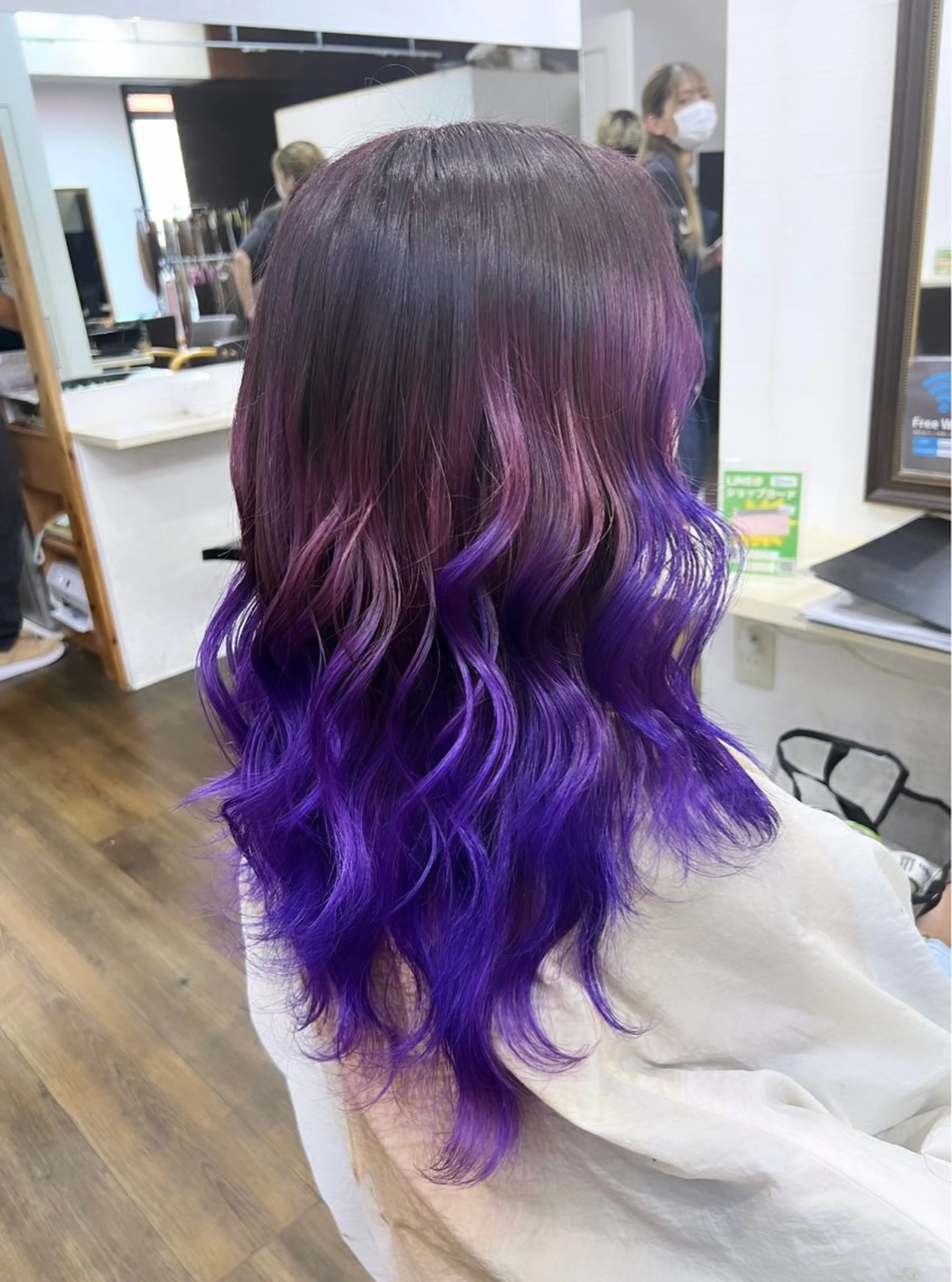 セミロング カラー ブリーチ ケアブリーチ ヘアカラー 🧠U-topia 西村彩🧠のヘアスタイル