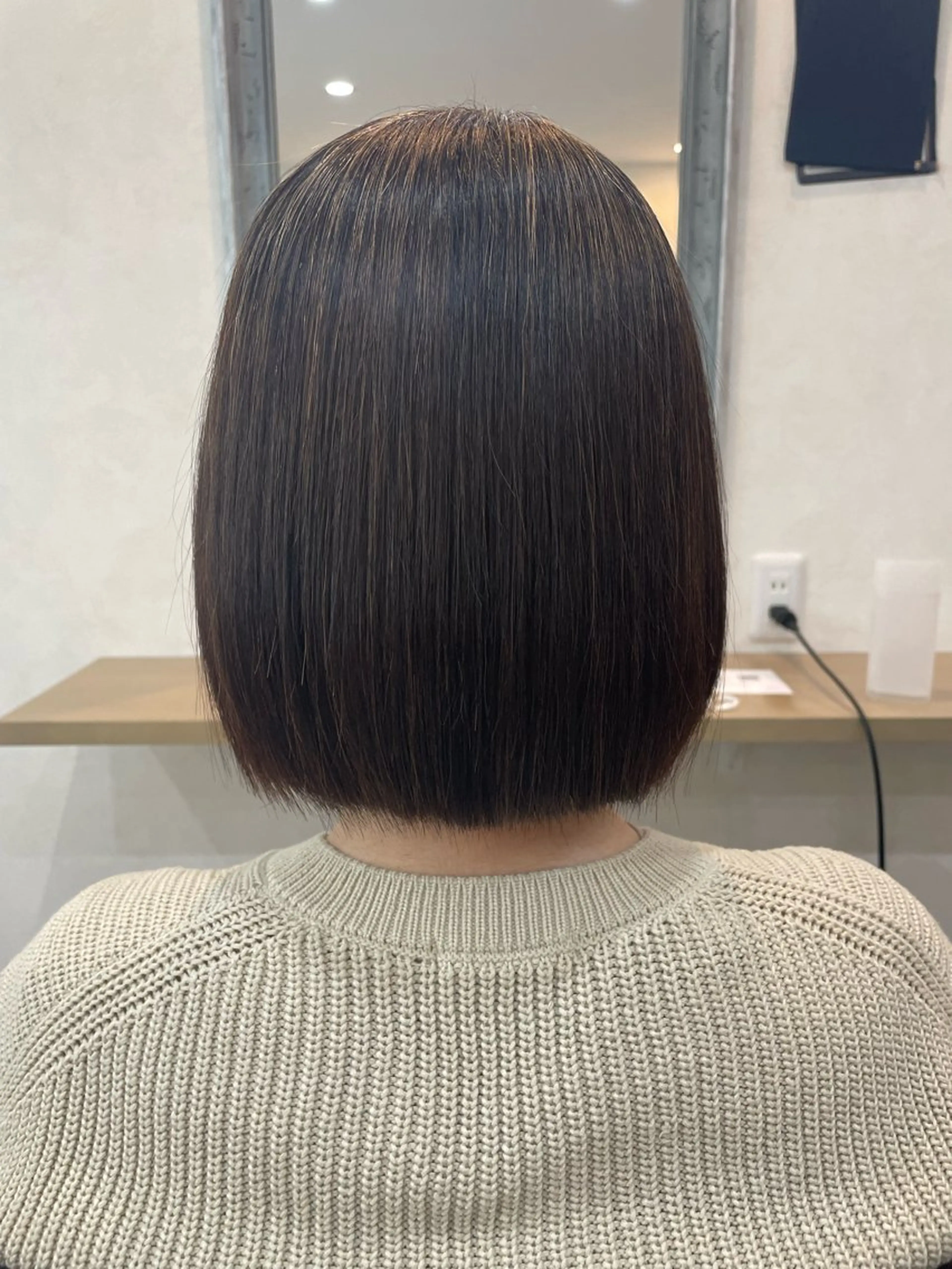 ミディアム 縮毛矯正 縮毛矯正 近澤 佑香のヘアスタイル