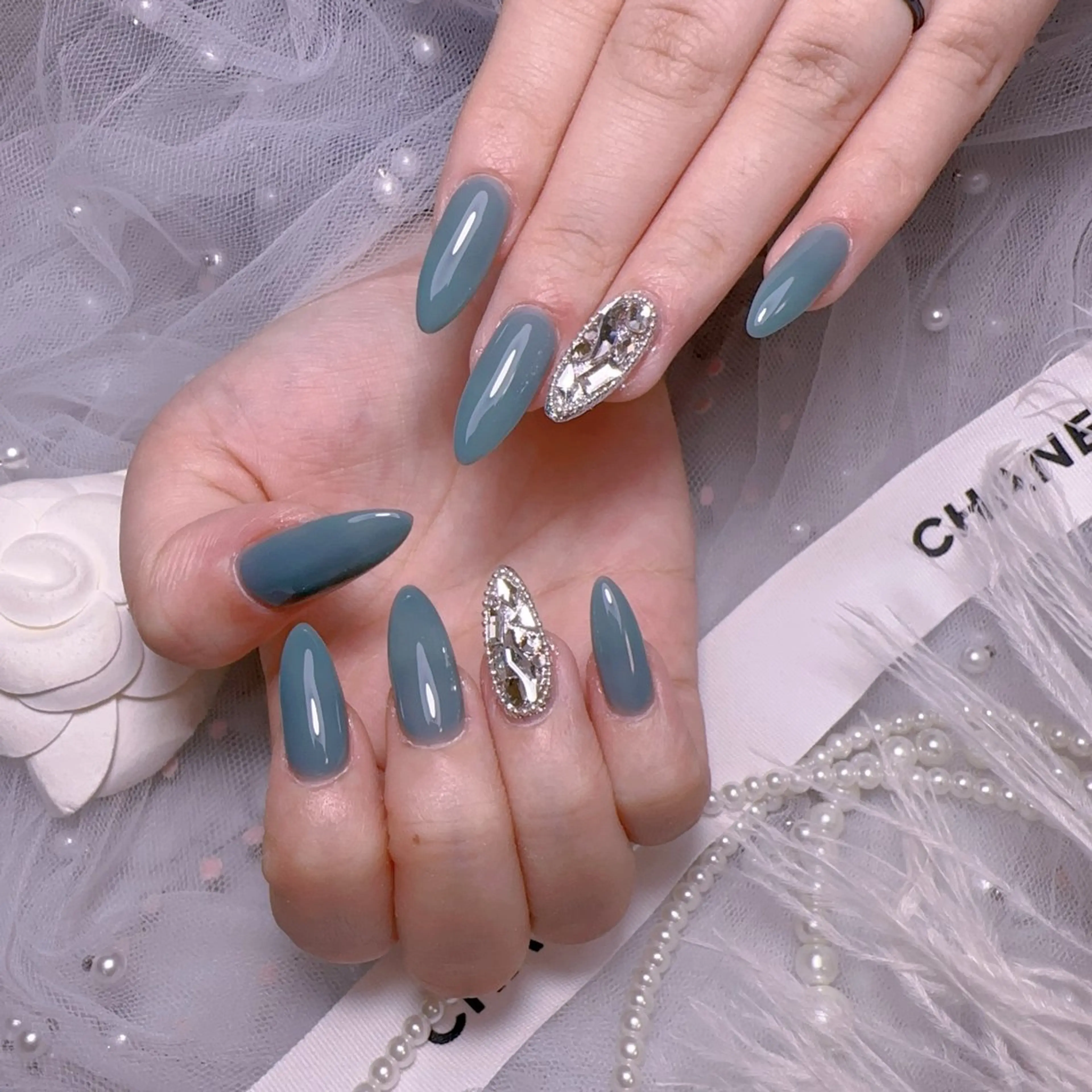 ネイル オーロラネイル フットネイル 韓国ネイル ラメ(グリッター) ラメグラデーション ハンドネイル Belle nail salon 新小岩のネイルデザイン