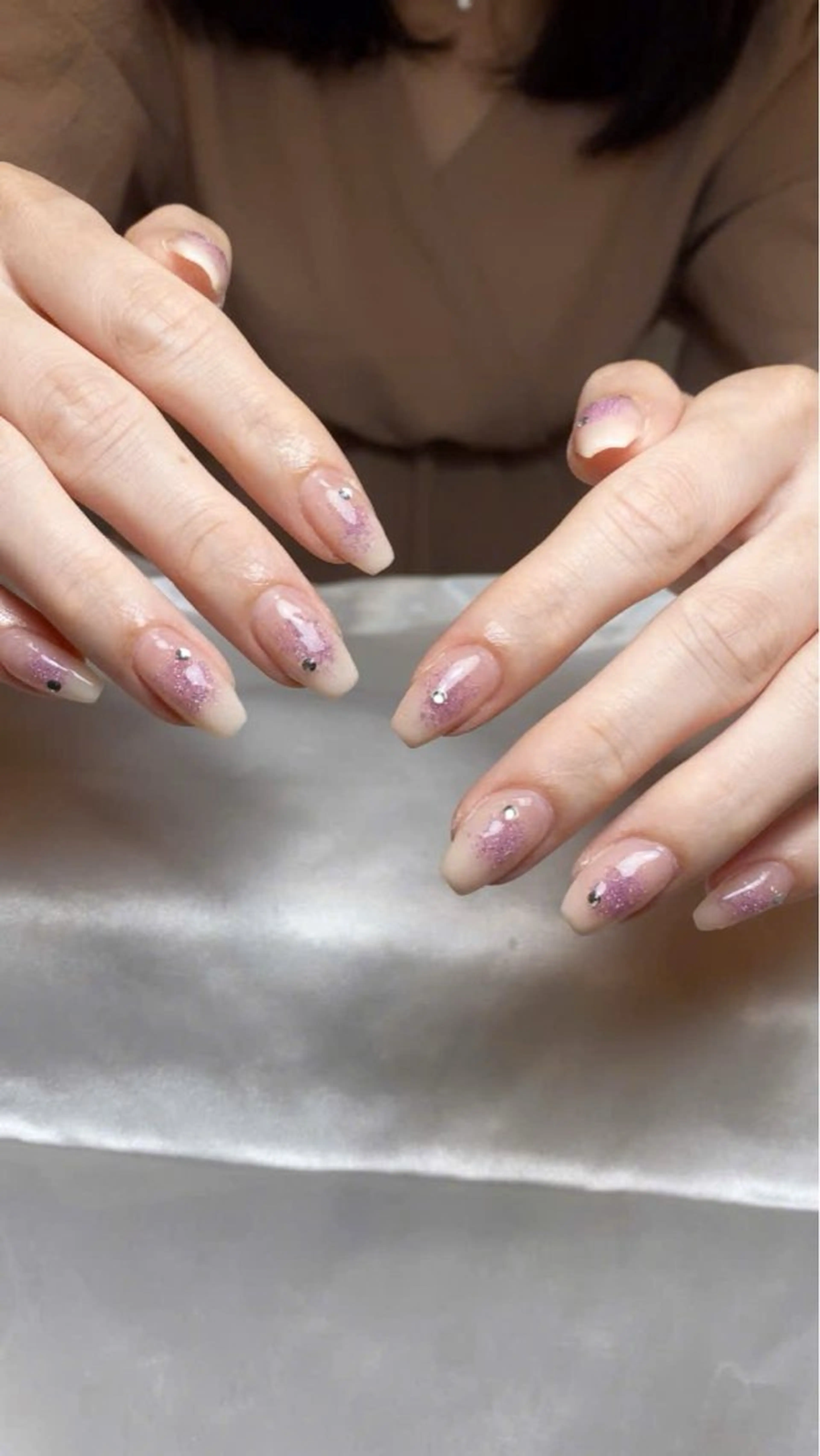 ネイル フレンチネイル グラデーション 韓国ネイル マグネットネイル ミラーネイル REI nailのネイルデザイン