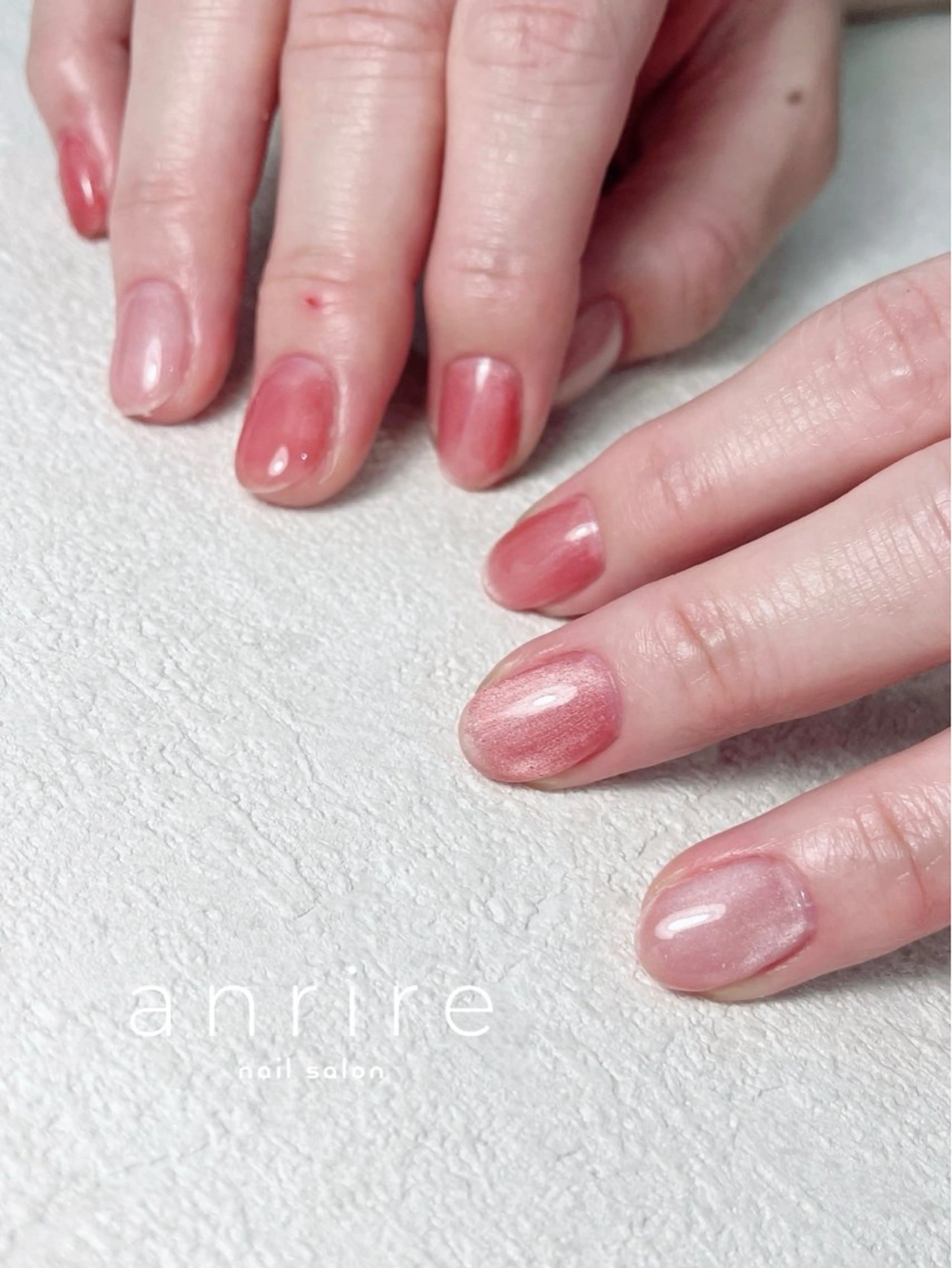 ネイル ジェルネイル キラキラネイル マグネットネイル オフィスネイル パラジェル ハンドネイル nailsalon anrireのネイルデザイン