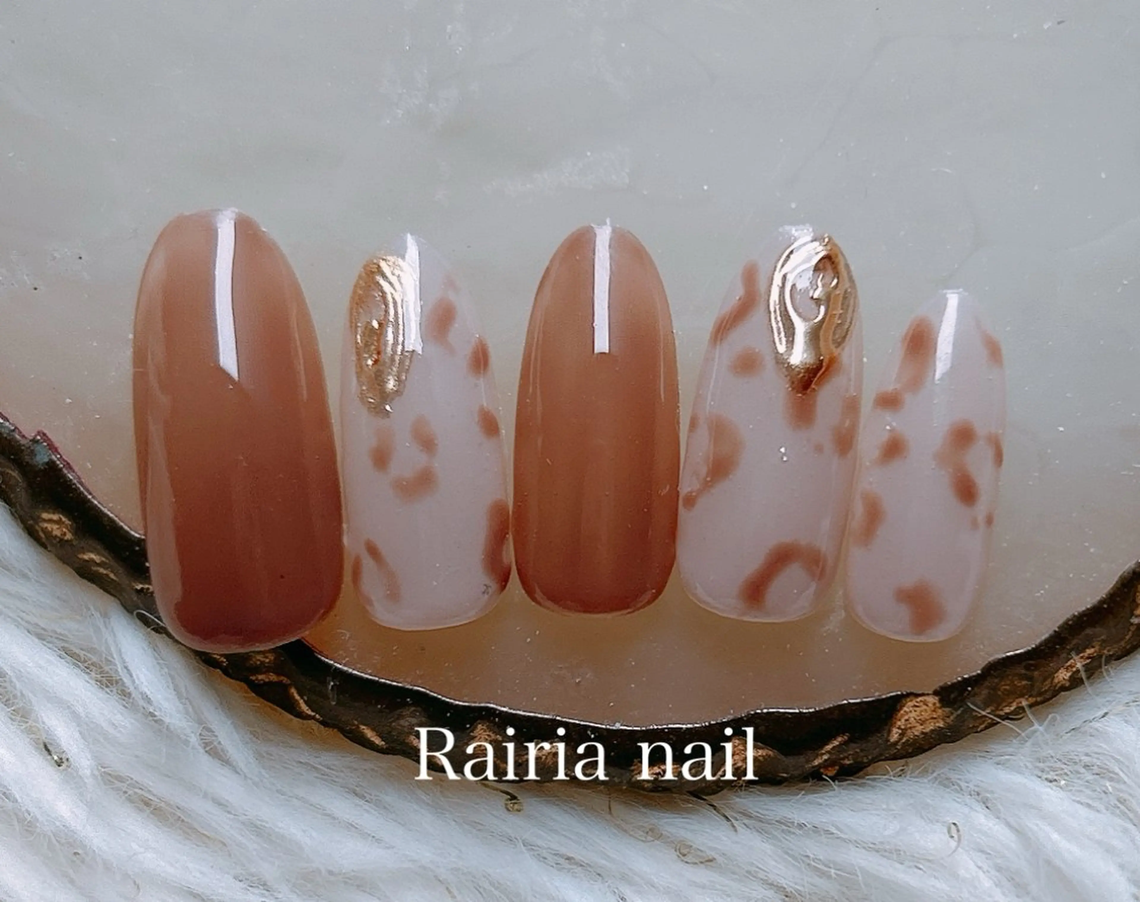 ネイル アートネイル ジェルネイル 持ち込み ニュアンスネイル パラジェル Rairia nail本八幡店のネイルデザイン