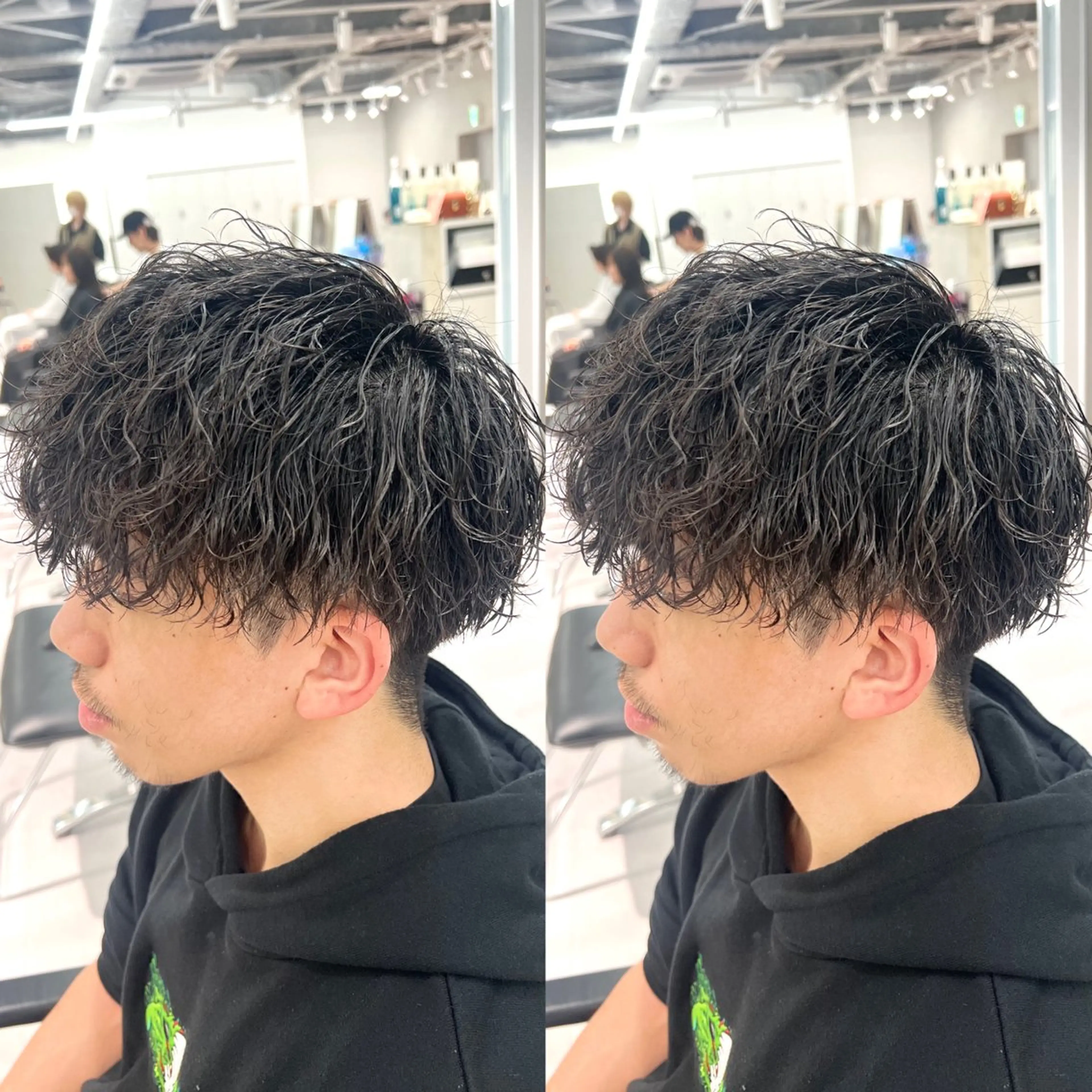 ショート パーマ メンズ ツイスパ/シャドウ 矢吹俊大郎のヘアスタイル