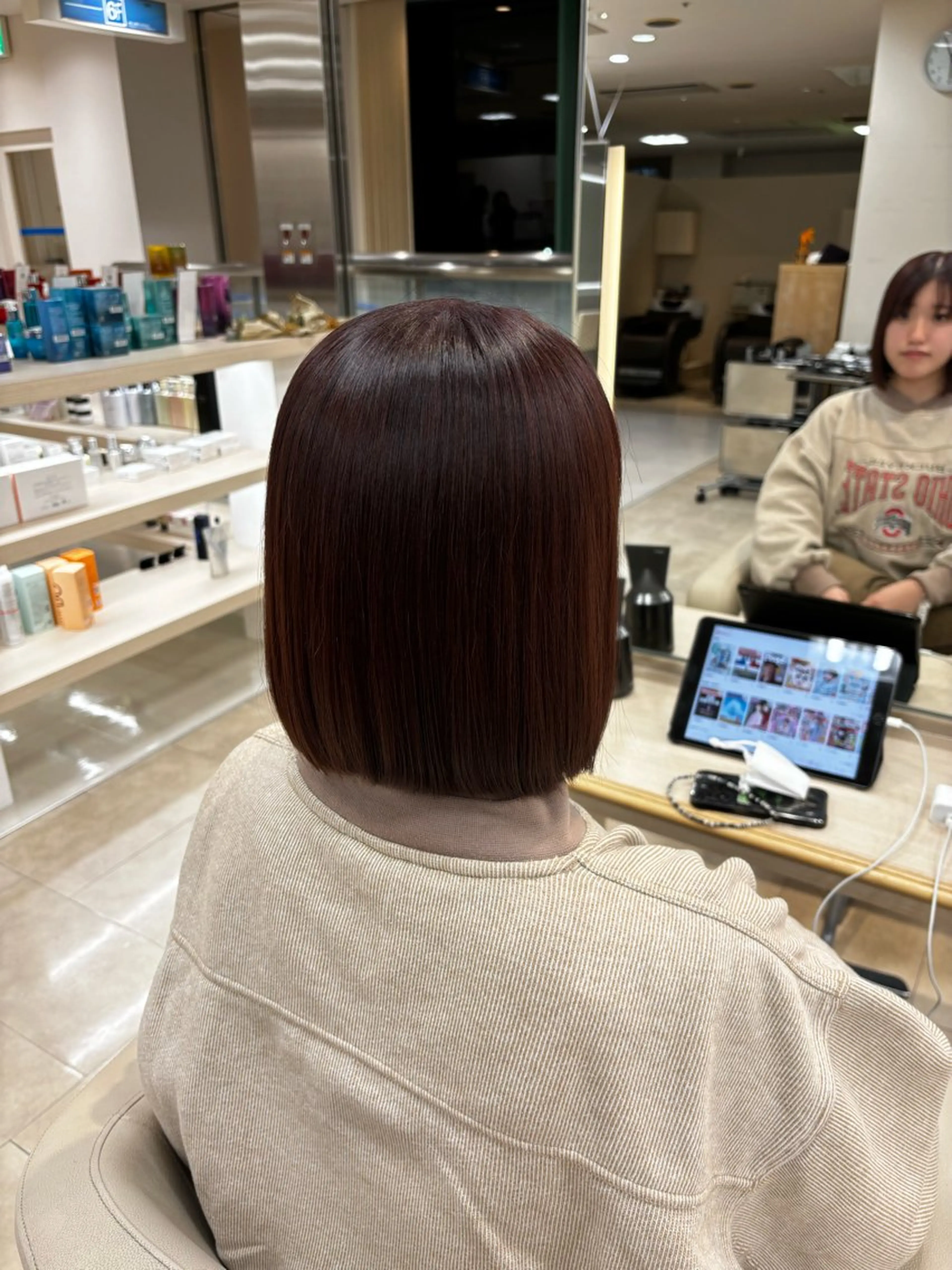 ショート カット ヘアカラー 推し活/韓国/ブリー チカラーminamiのヘアスタイル