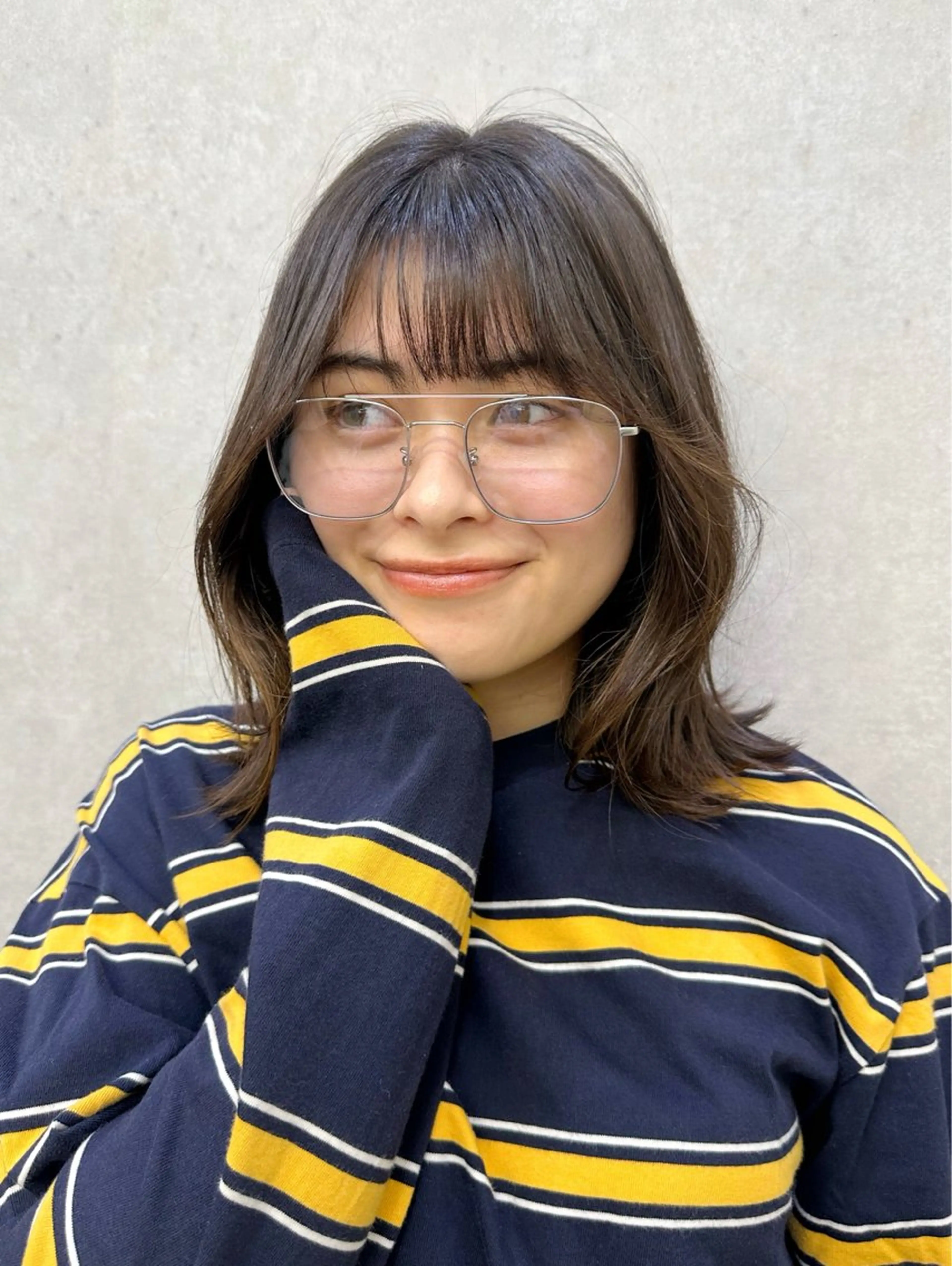 ミディアム カット トリートメント 🫧透明感🫧 上岡夕理香のヘアスタイル