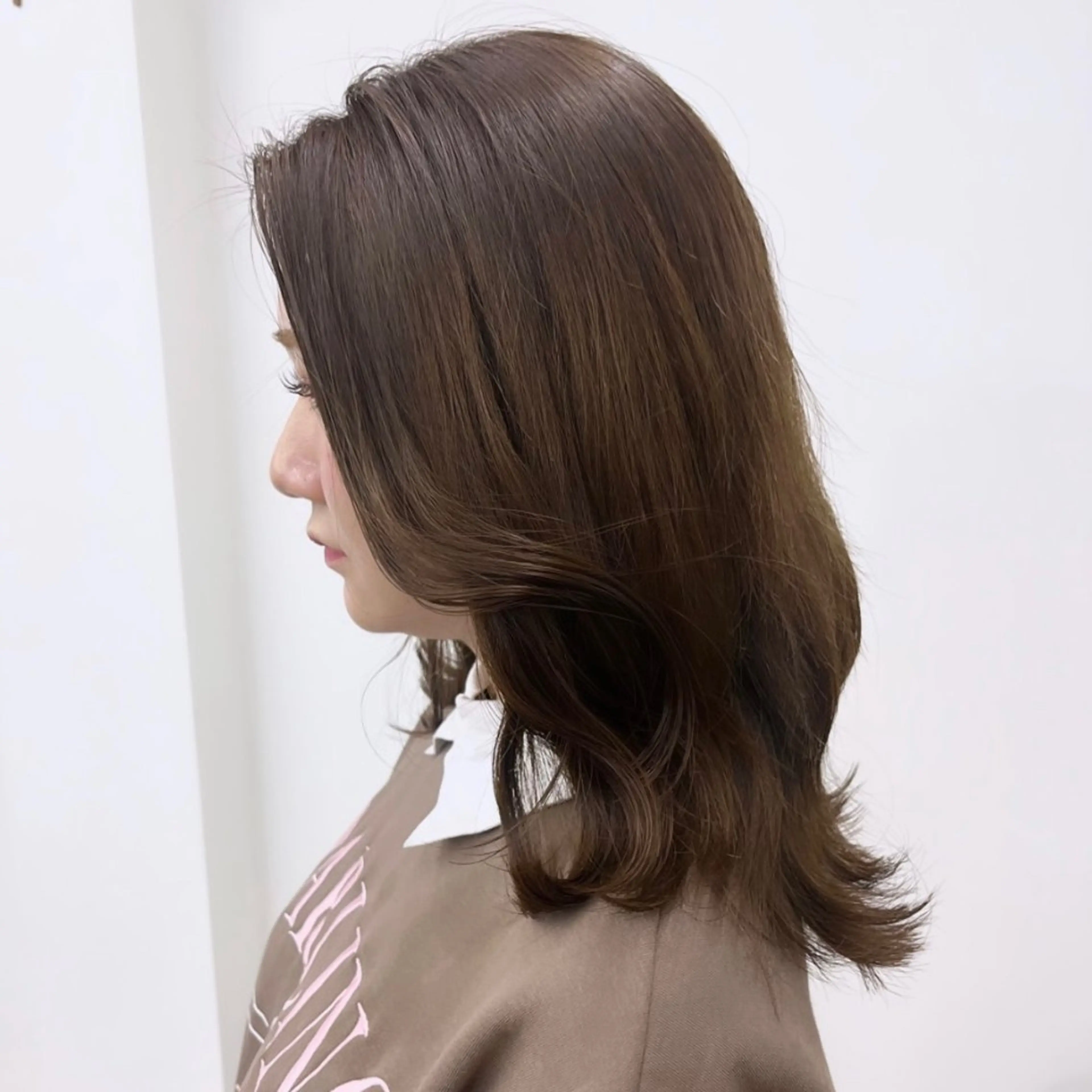 ミディアム カラー ヘアアレンジ 成人式 結婚式・ブライダル ベージュカラー オリーブベージュ 入学式 HIROKO / 透明感暖色カラー🎀のヘアスタイル