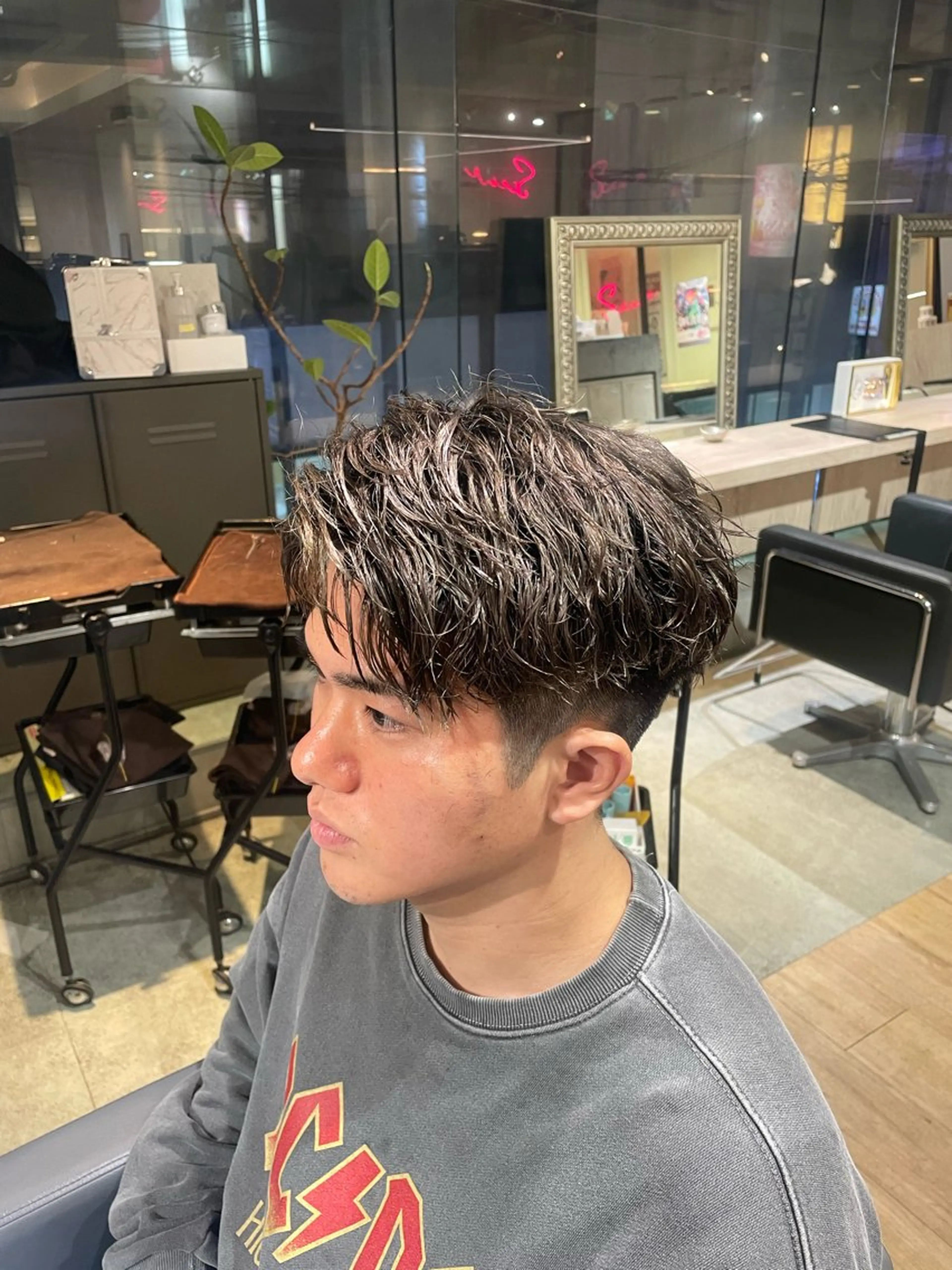 ショート メンズパーマ梅田 ・川副史晶のヘアスタイル