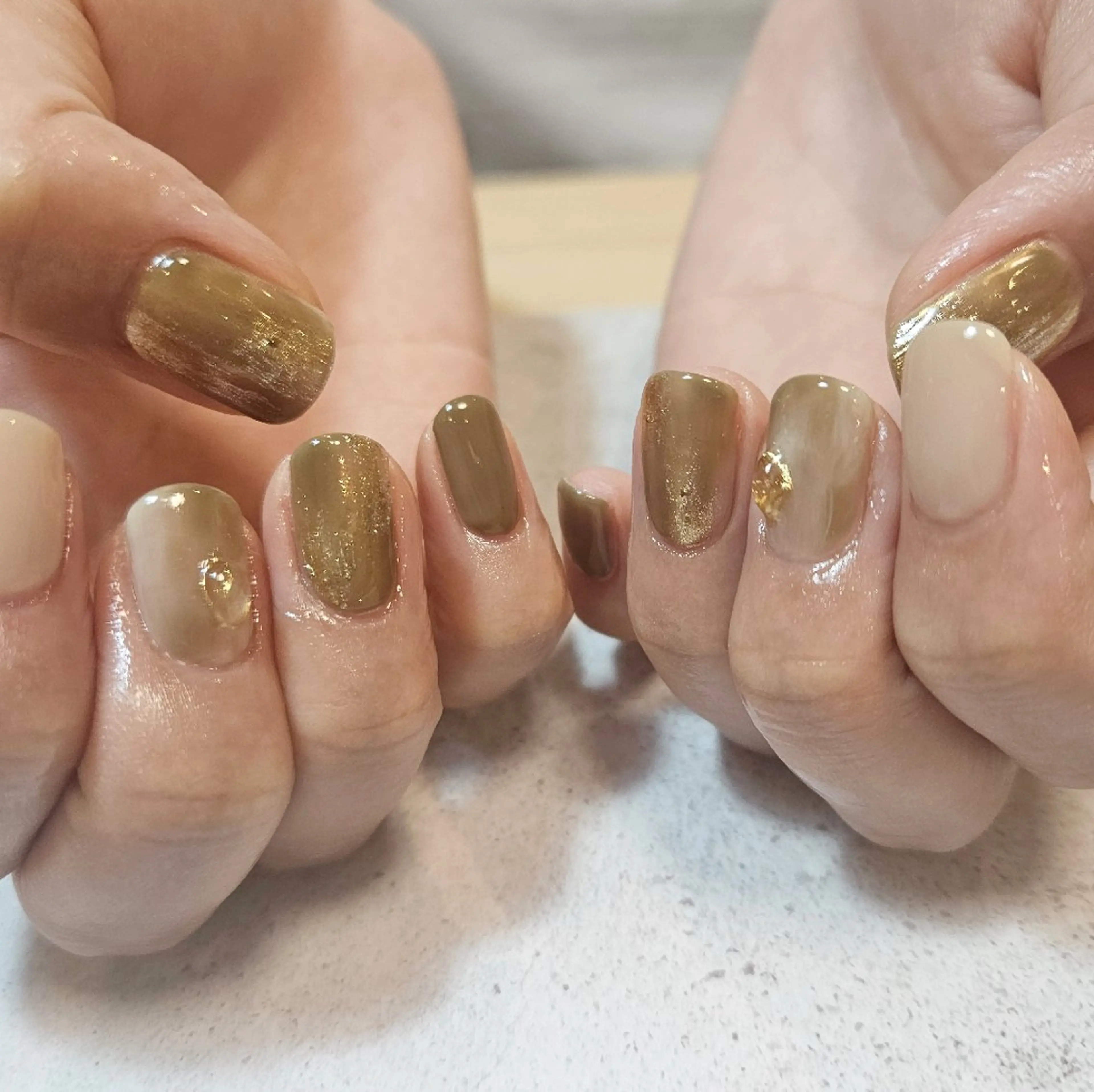 ネイル ニュアンスネイル ぷっくりネイル シンプルネイル ハンドネイル Nailsalon manoのネイルデザイン