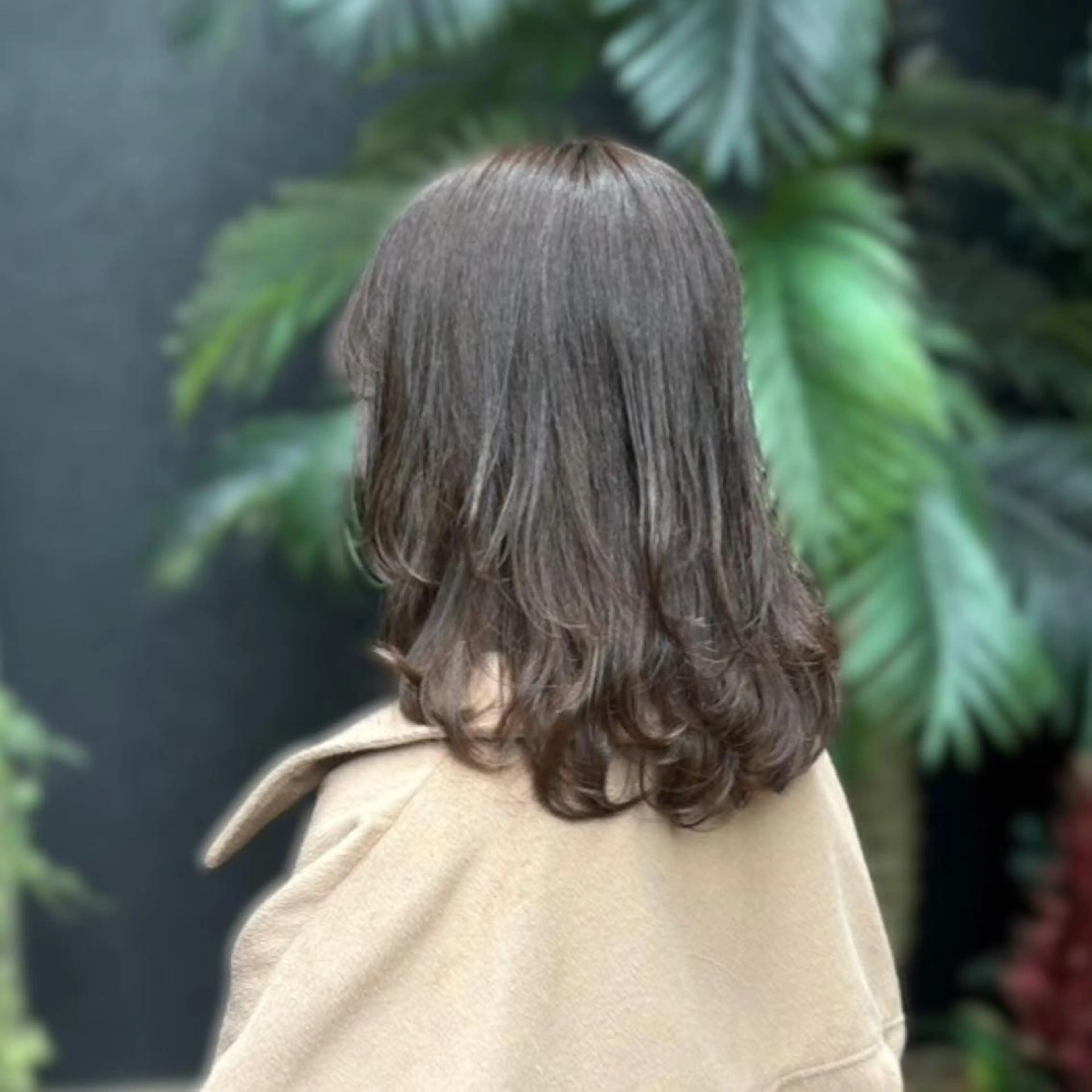 ミディアム レイヤーカット ウルフカット ウルフレイヤー カット ヘアカラー 秋山 達乃進のヘアスタイル