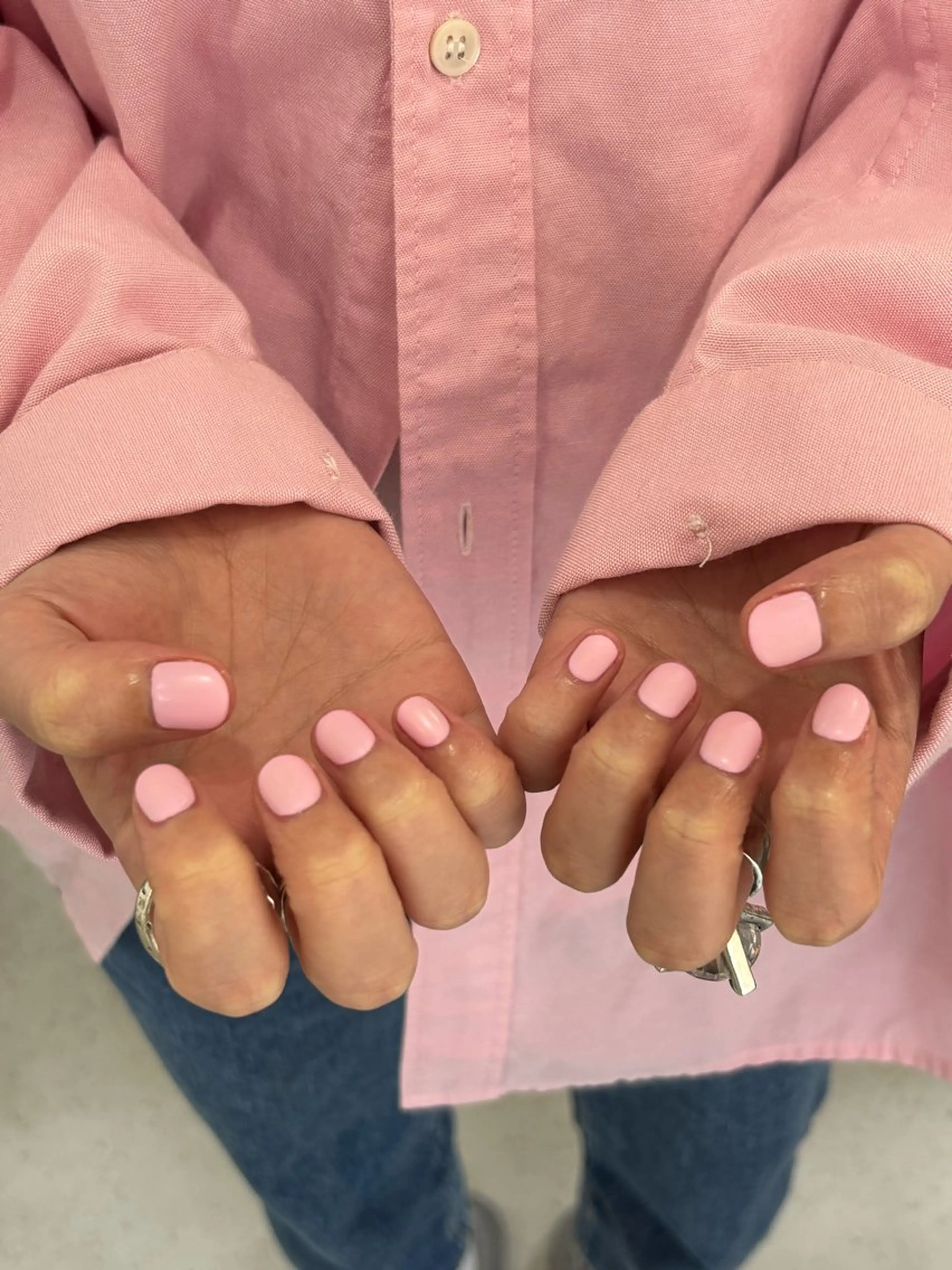 ネイル マットネイル ピンク ハンドネイル HARUNOKA kotoneのネイルデザイン