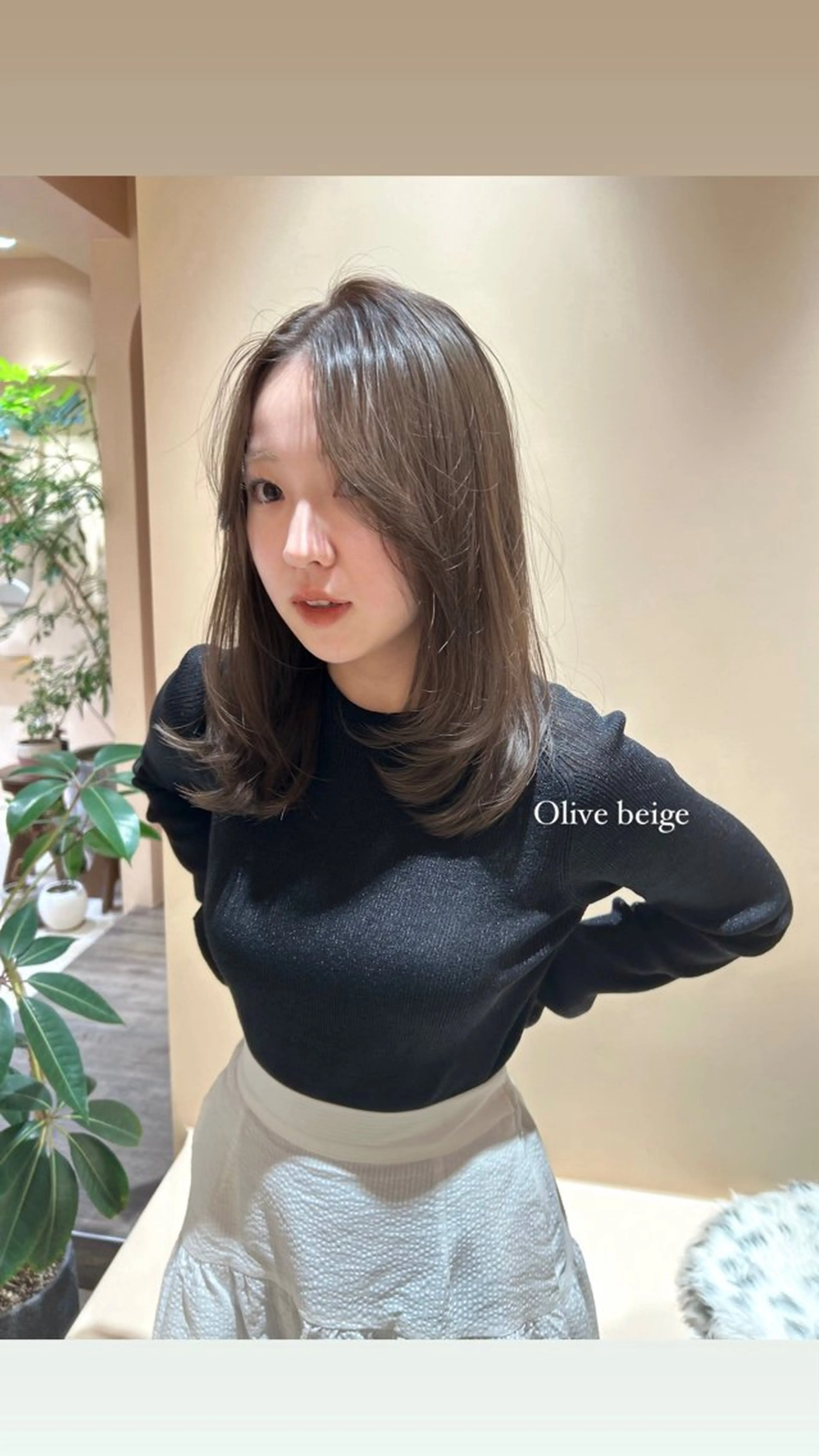 ミディアム カラー 髙塚碧🇰🇷 韓国ヘア🎗️のヘアスタイル