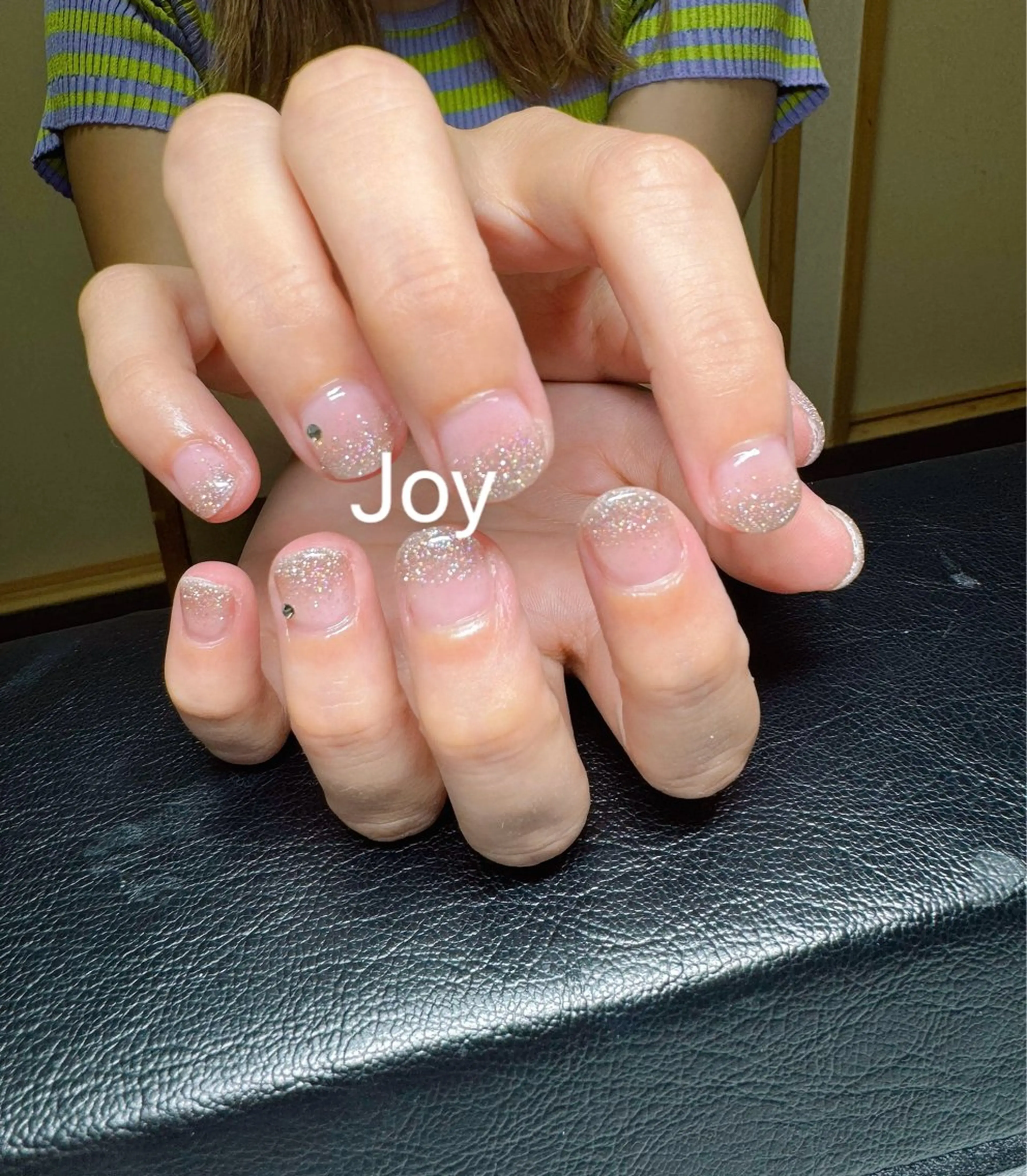 ネイル ジェルネイル グラデーション シンプルネイル ストーンネイル Nail Salon JOYのネイルデザイン