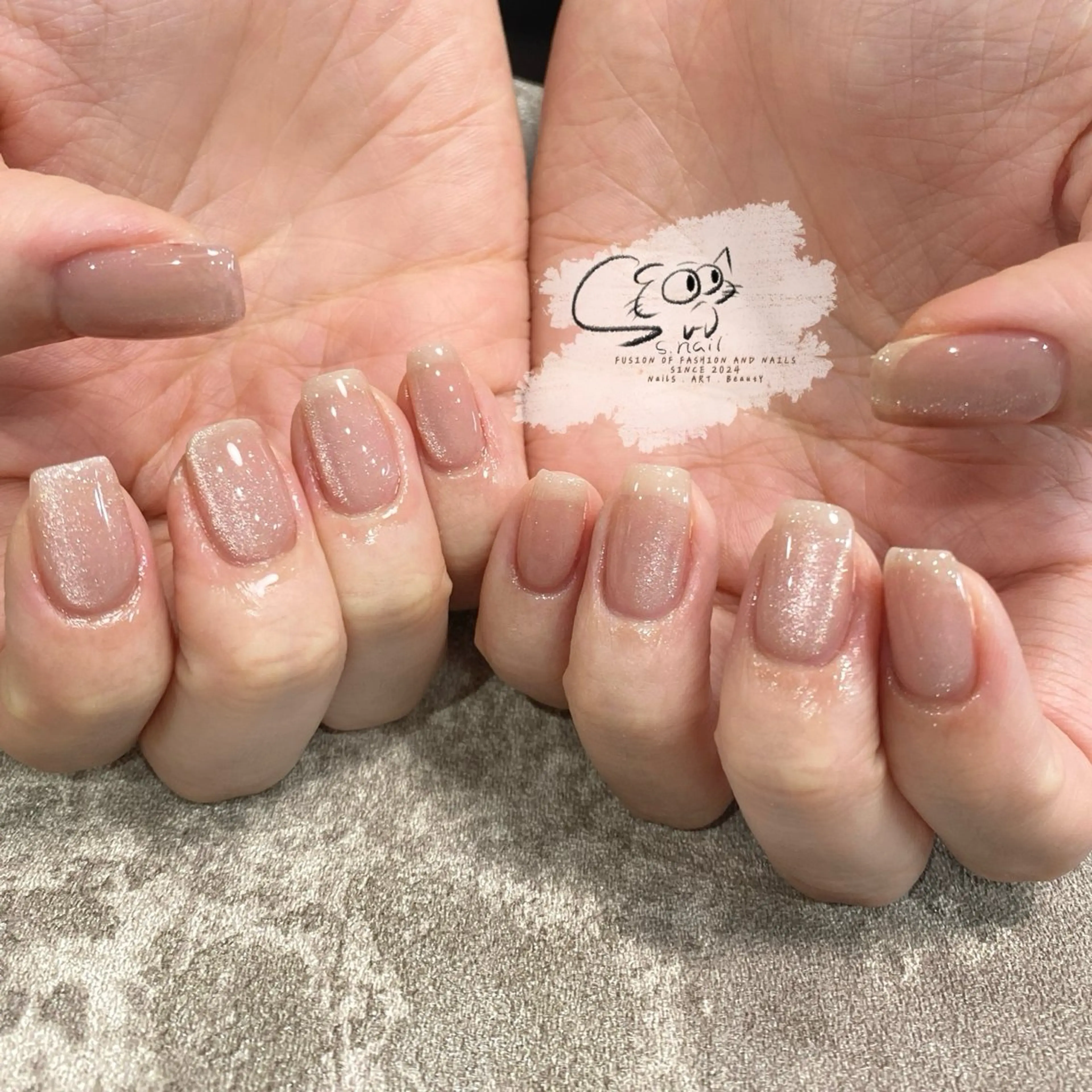 ネイル チークネイル フレンチネイル グラデーション マグネットネイル ワンカラーネイル S.nail _のネイルデザイン