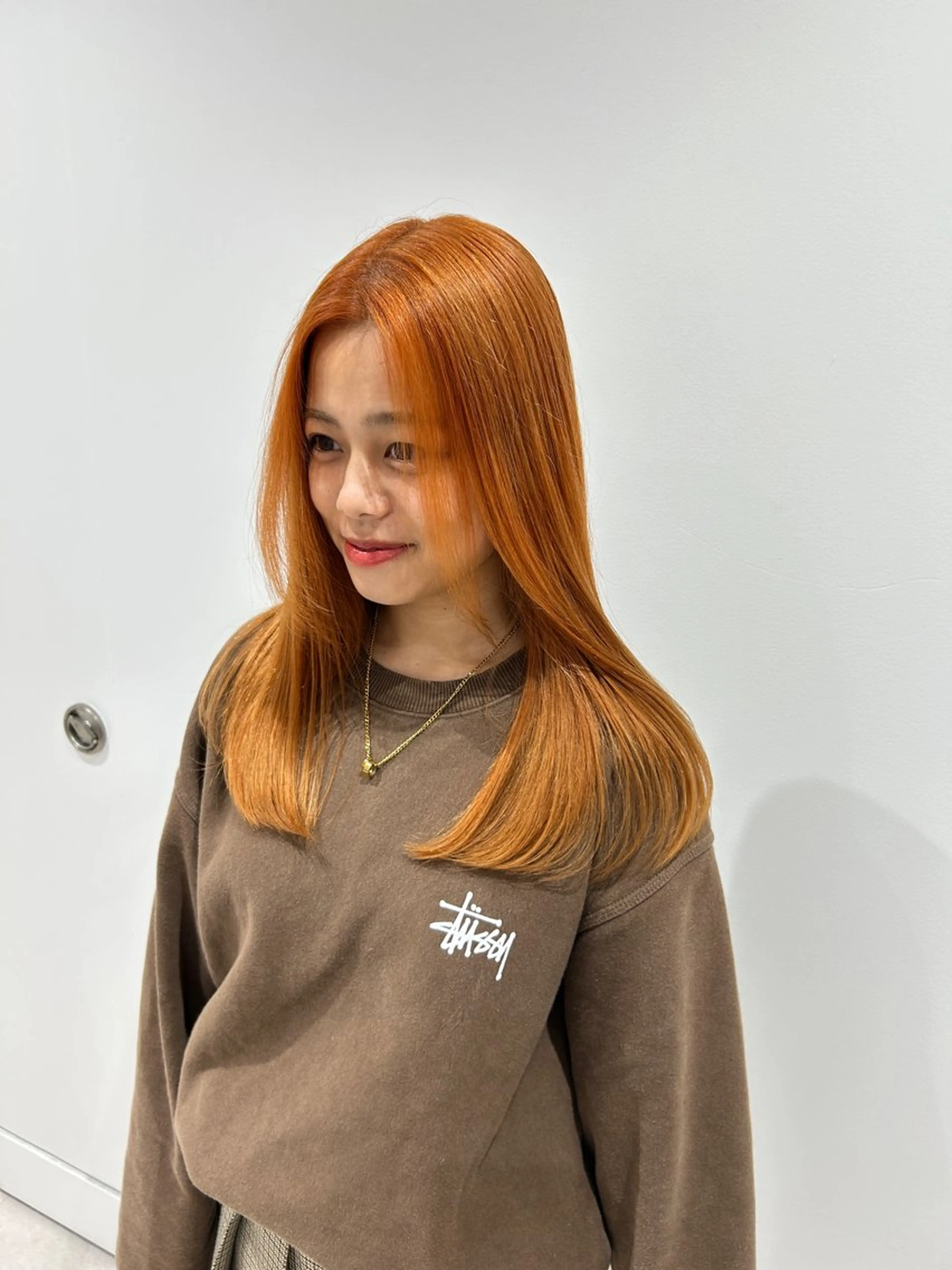 ロング カラー ダブルカラー オレンジ トリートメント カット ヘアカラー 🪻ダブルカラー /透明感カラーRioのヘアスタイル