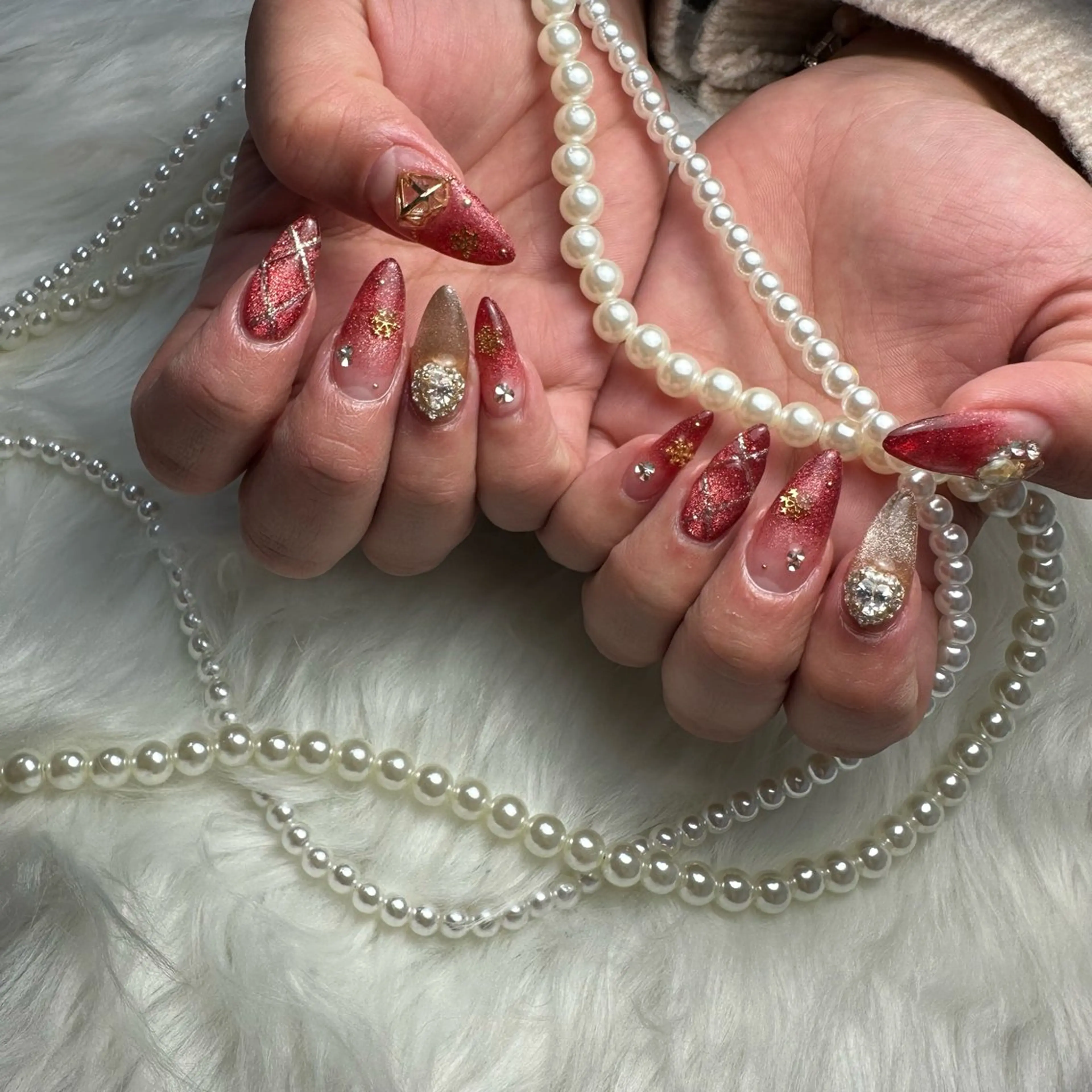 ネイル ハンドネイル Rosaxrosa AKANEのネイルデザイン