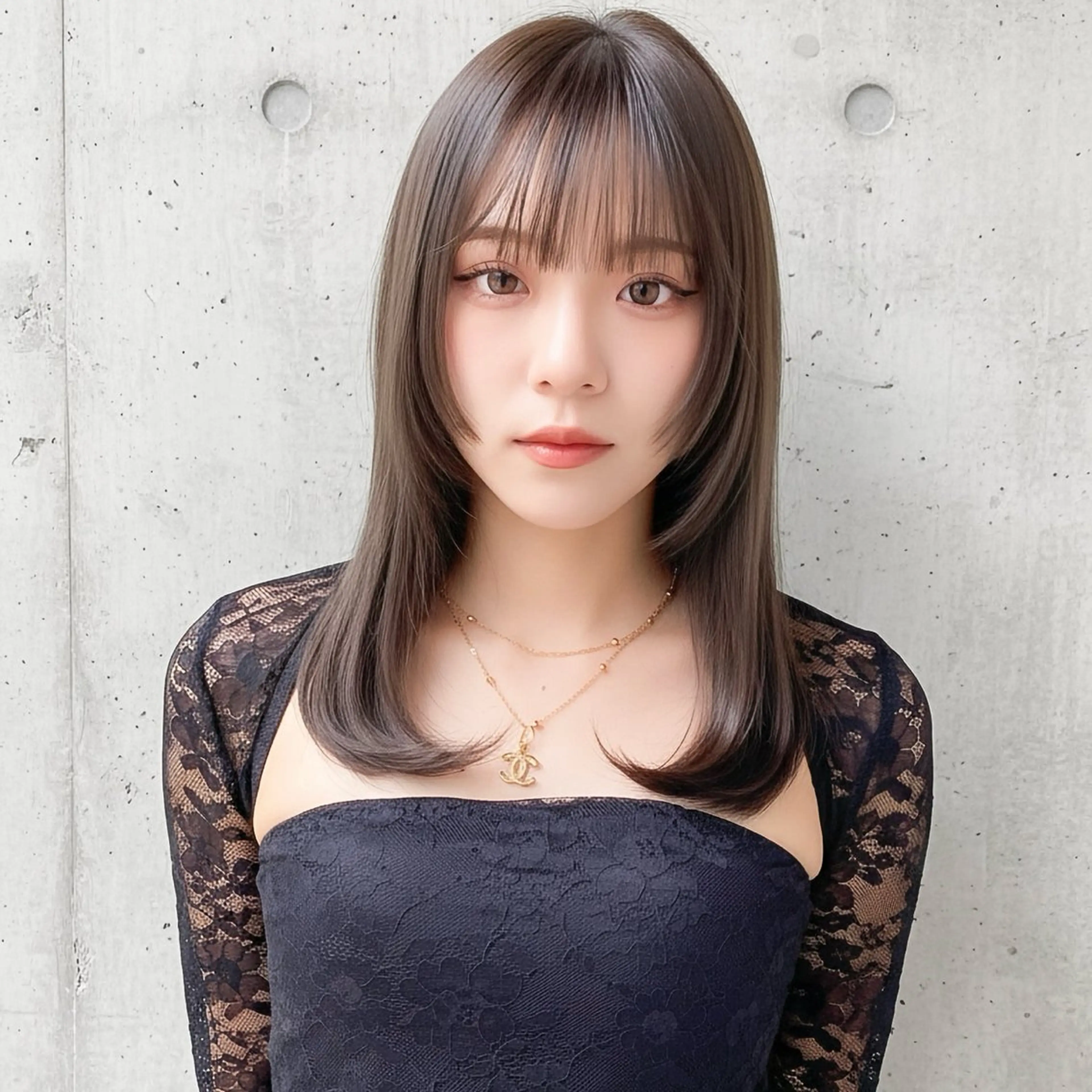 セミロング カット ヘアカラー トリートメント ショート〜ミディアム 喜多司のヘアスタイル