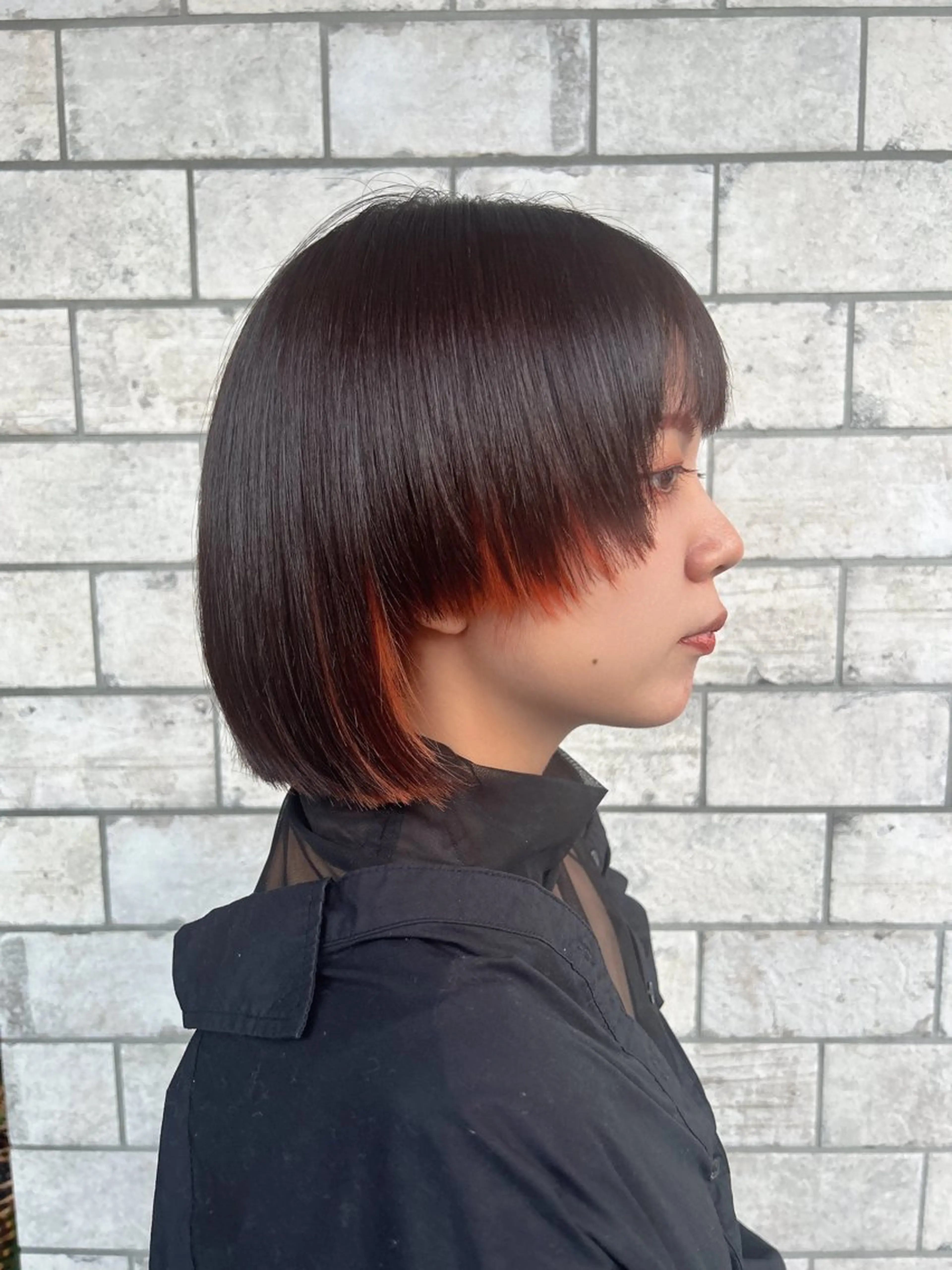 ミディアム カラー 村松 美月のヘアスタイル