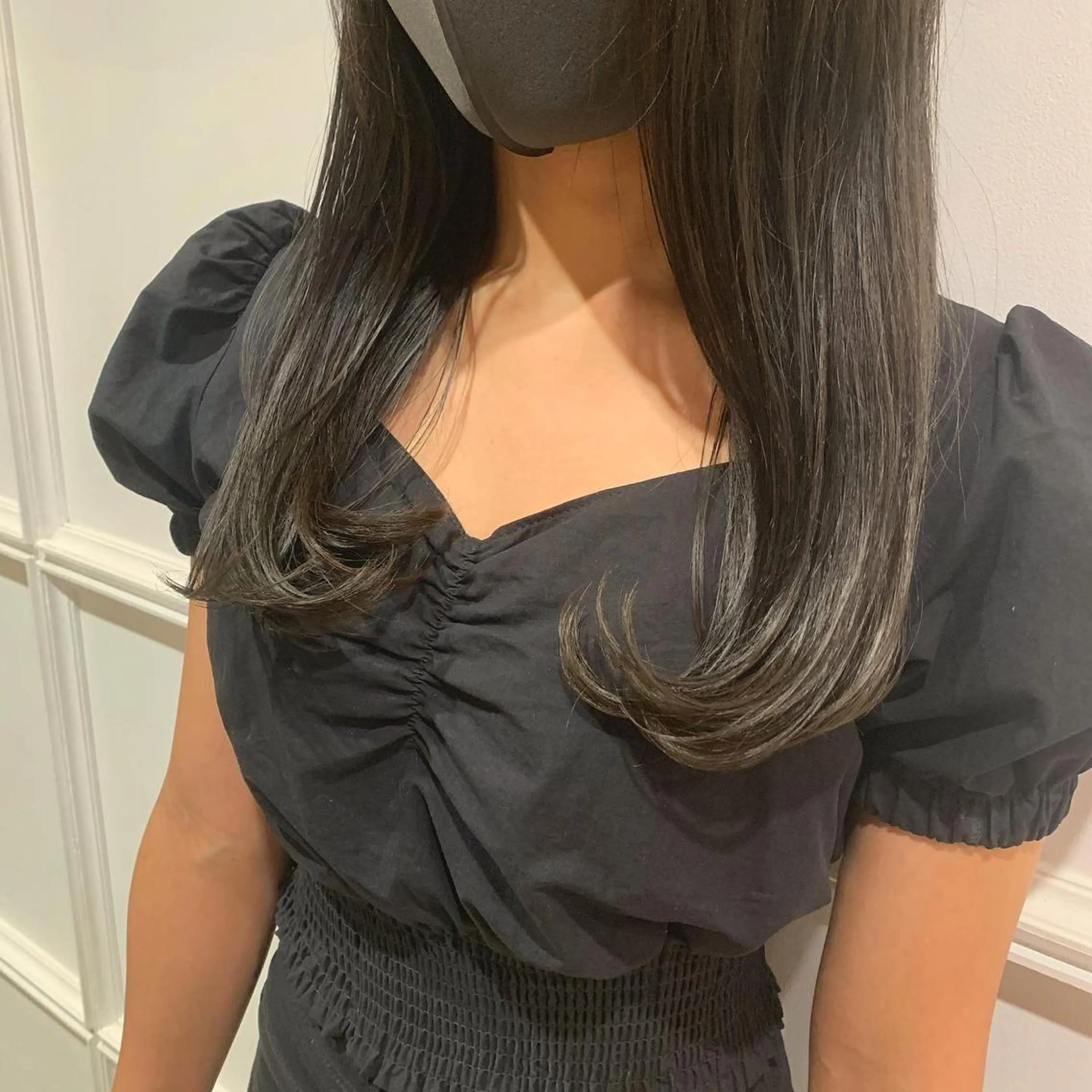 ロング カラー 髪質改善カラー&TR 縮毛矯正/弱酸性矯正のヘアスタイル