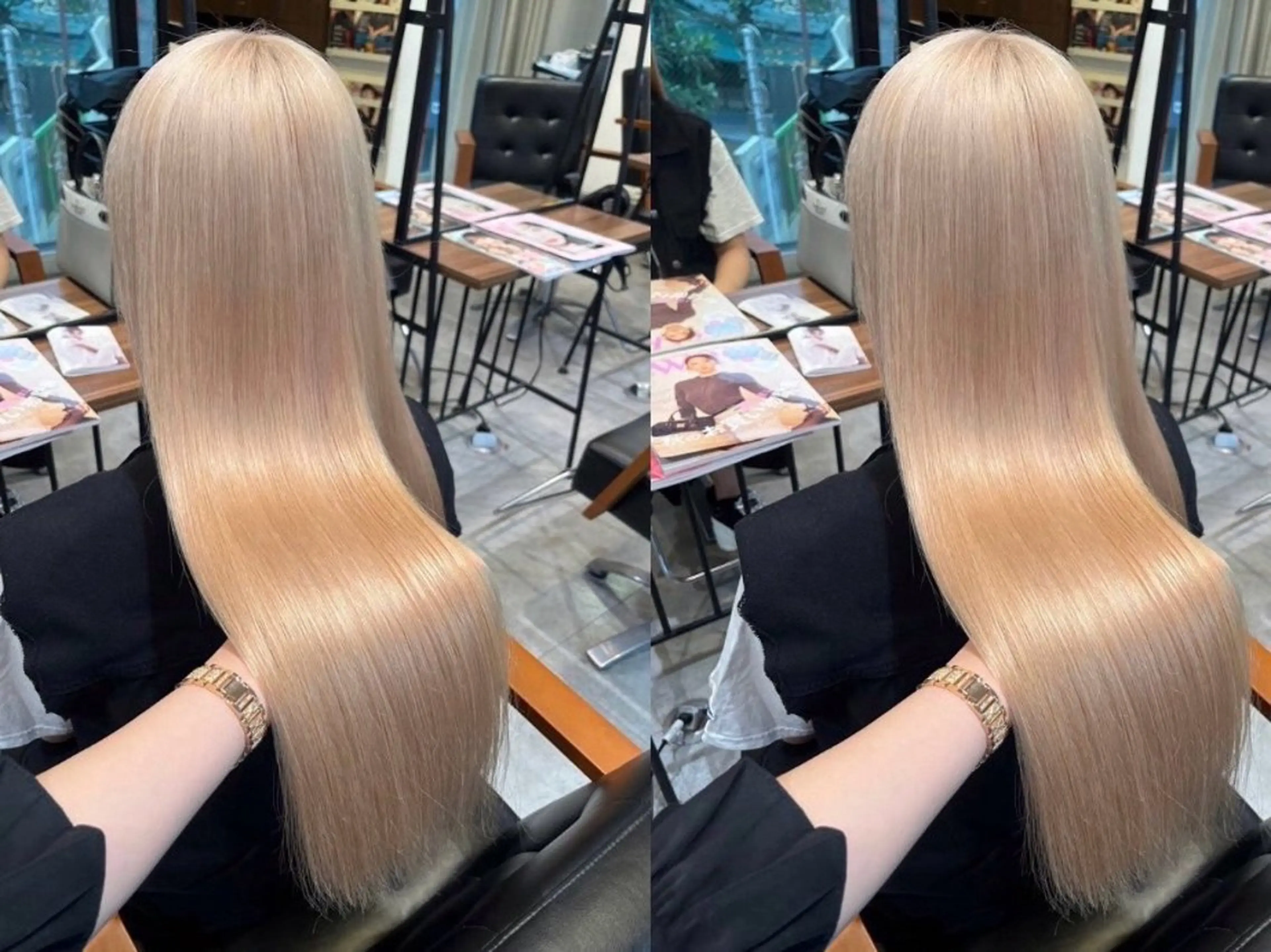 ロング カラー Rinka🌷🩶 グレージュカラー🫧のヘアスタイル