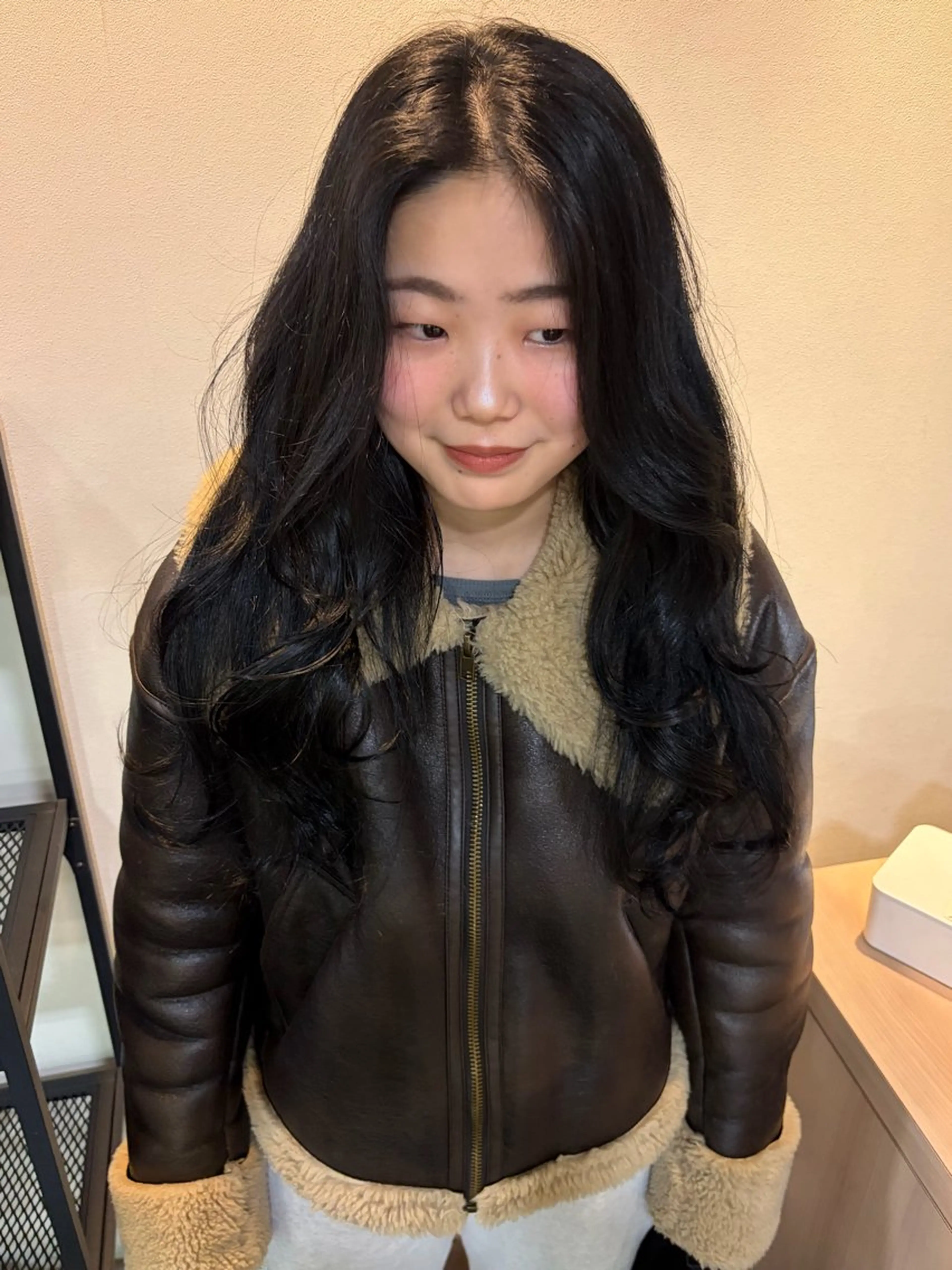 セミロング ヘアカラー トリートメント ボブパーマ／アレンジ Onのヘアスタイル