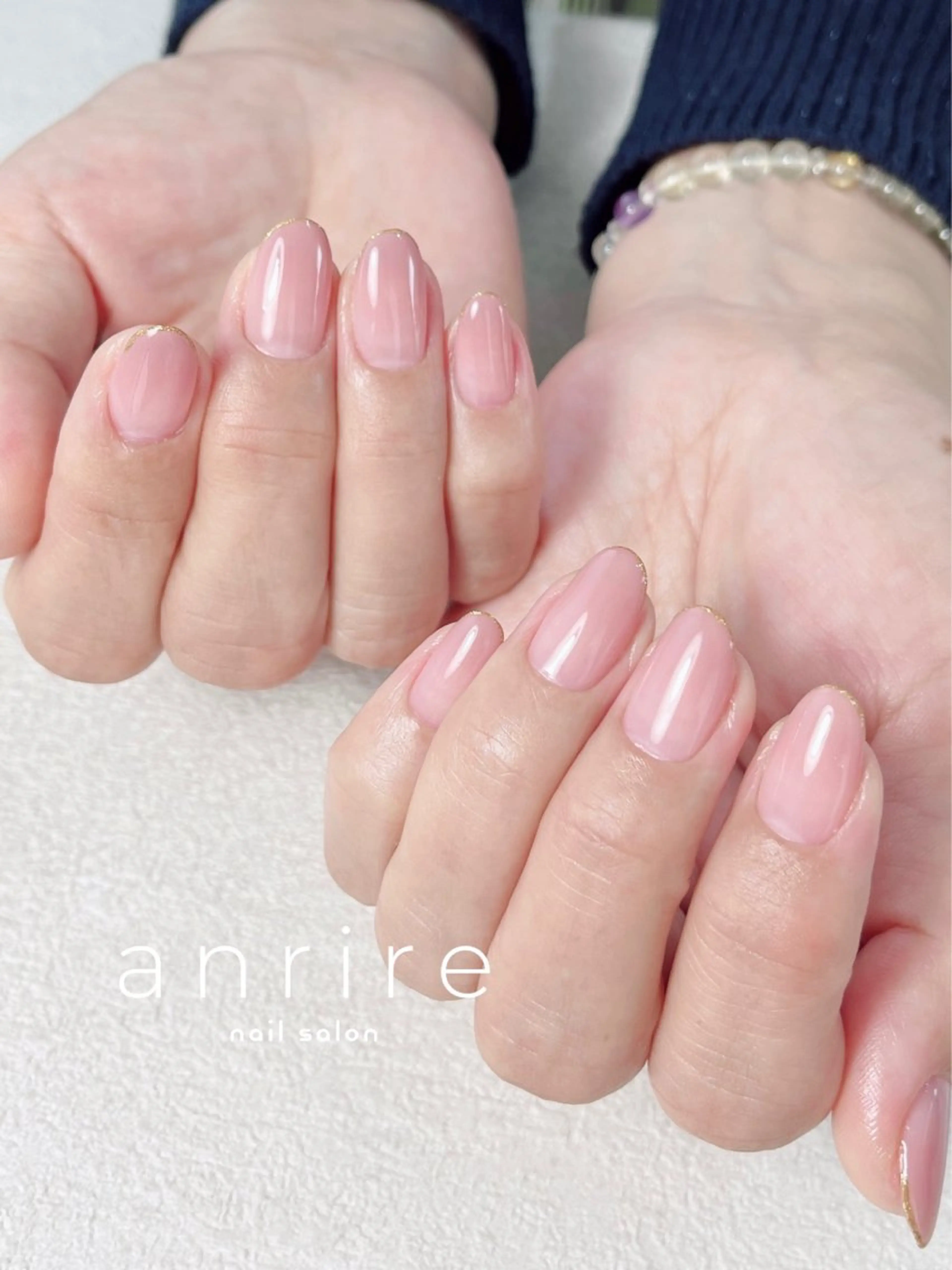 ネイル ジェルネイル グラデーション キラキラネイル ラメ(グリッター) オフィスネイル ハンドネイル nailsalon anrireのネイルデザイン