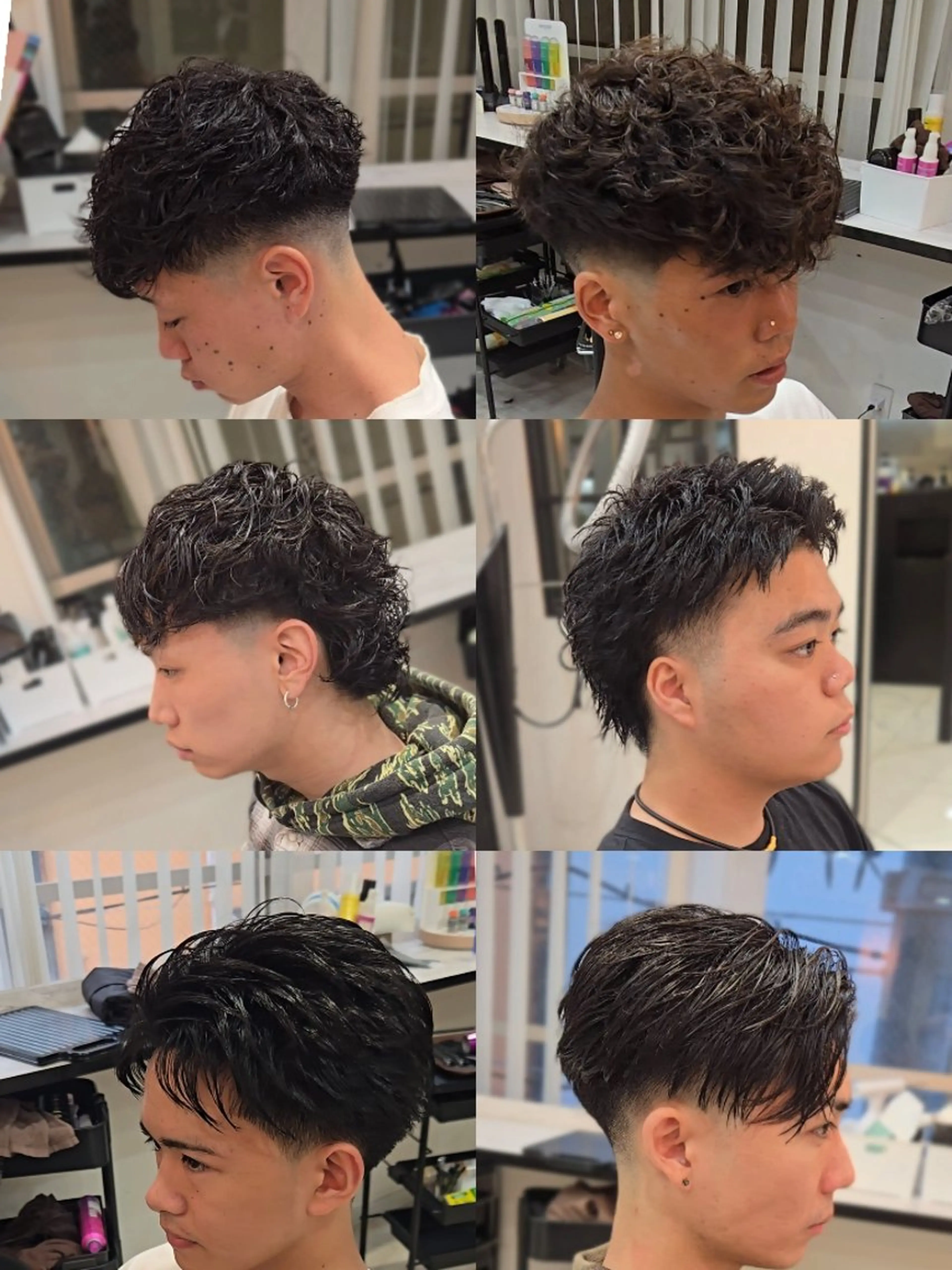 メンズ ミディアム パーマ カラー 似合わせカット カット パーマ ヘアセット LEN名古屋/パーマ 海外ヘア/メンズ特化のヘアスタイル