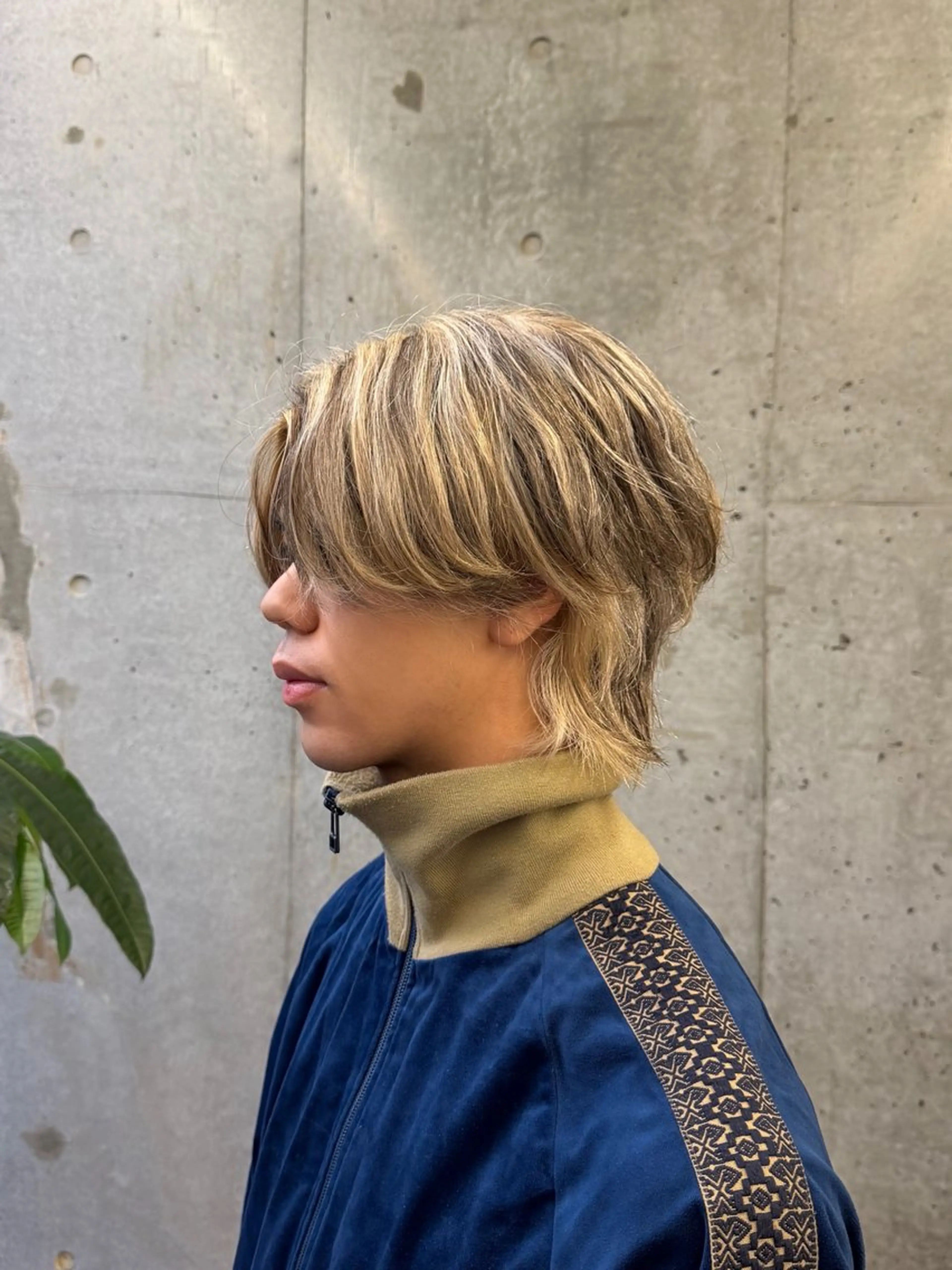 メンズ カット ヘアカラー トリートメント ハイトーン×デザイン 似合わせ/Yoheiのヘアスタイル