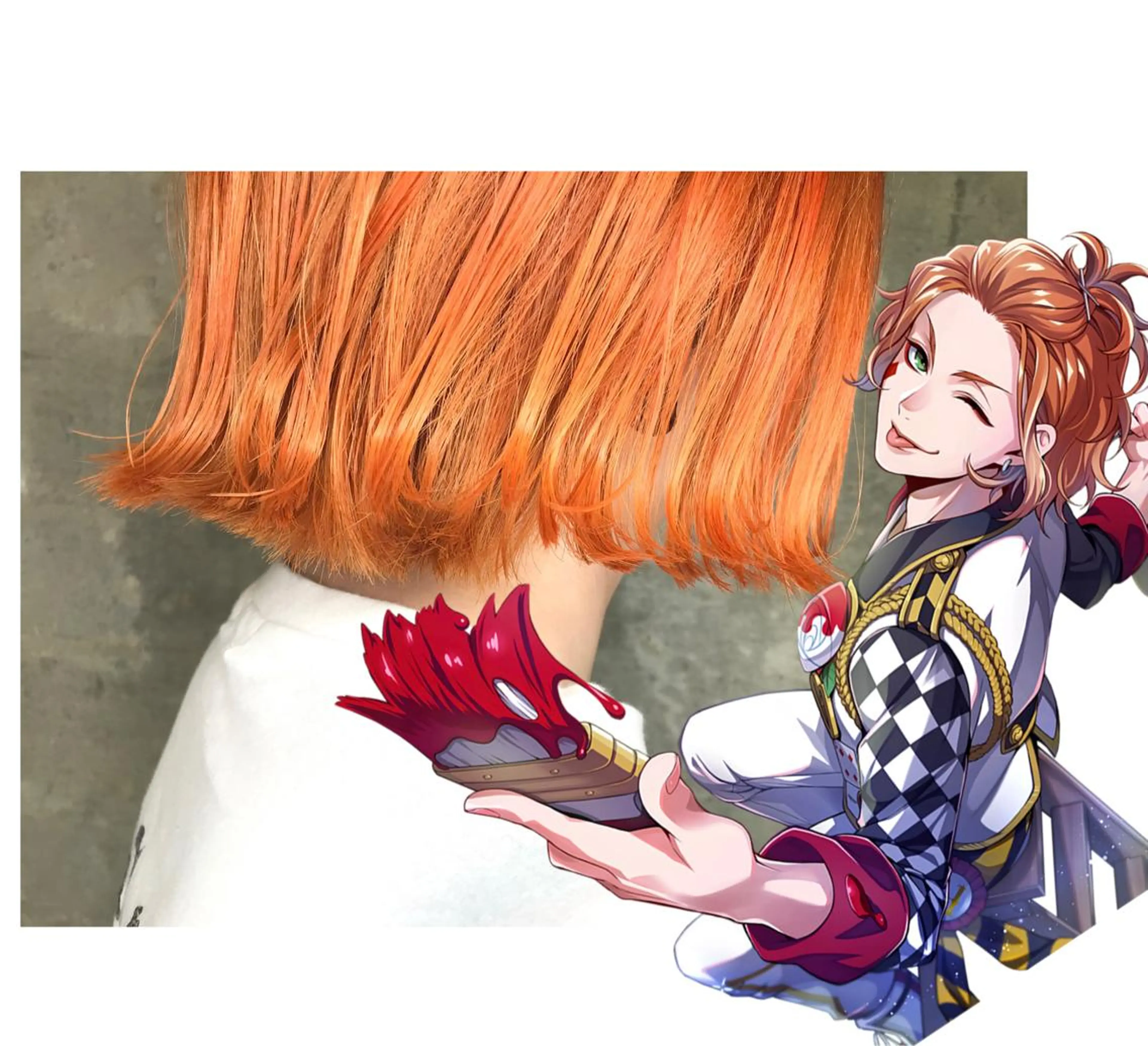 ショート カラー オレンジ ヘアカラー トリートメント TSUNO🦖 派手髪/オタク美容師のヘアスタイル