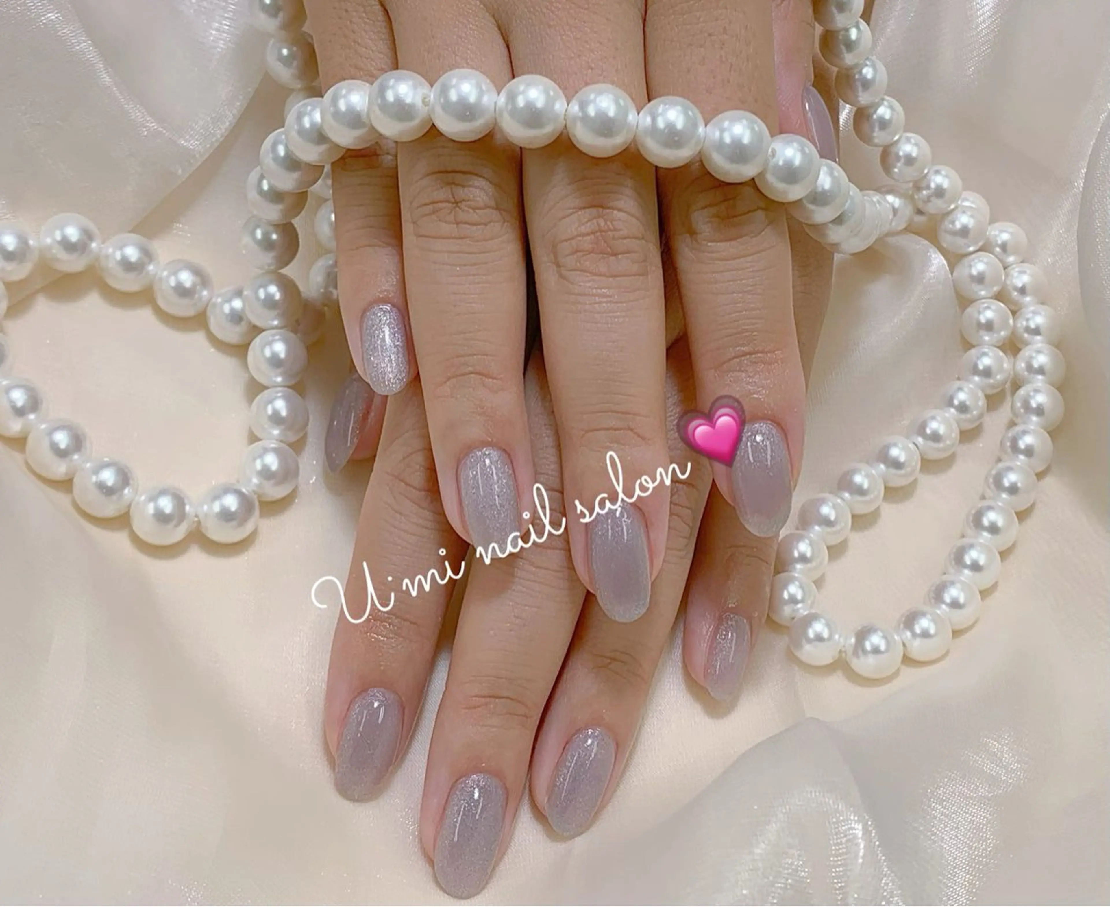 ネイル マグネットネイル マグネットワンカラー ワンカラーネイル Ｕ·Mi nail salon所属・u・mi  上野御徒町パラジェルのネイルデザイン