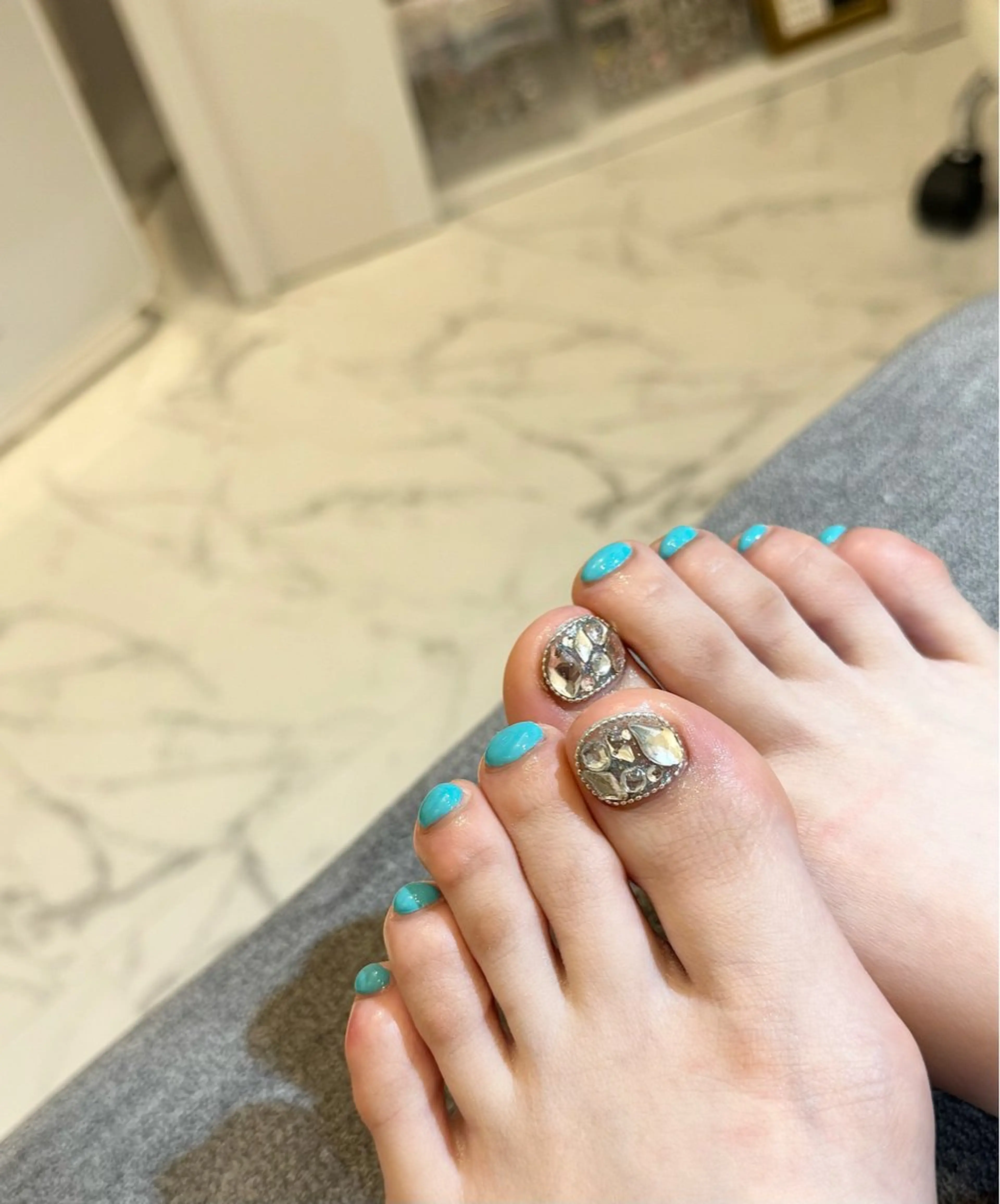 ネイル フットネイル キラキラネイル メンズネイル フットネイル MIMnail メンズネイリストのネイルデザイン