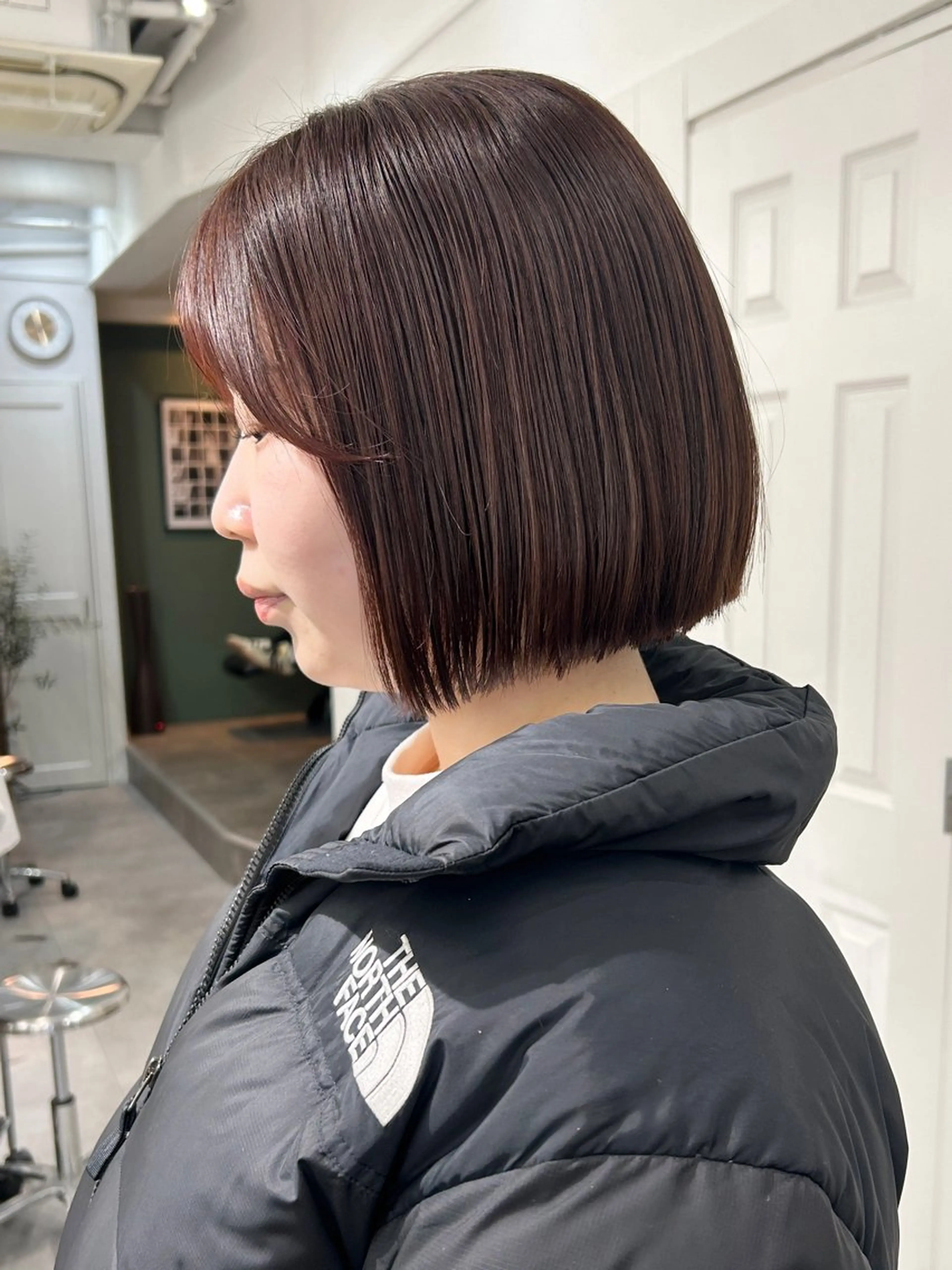 ミディアム カラー カット ヘアカラー トリートメント レイヤーボブ/ 艶カラー/サナ🌼のヘアスタイル