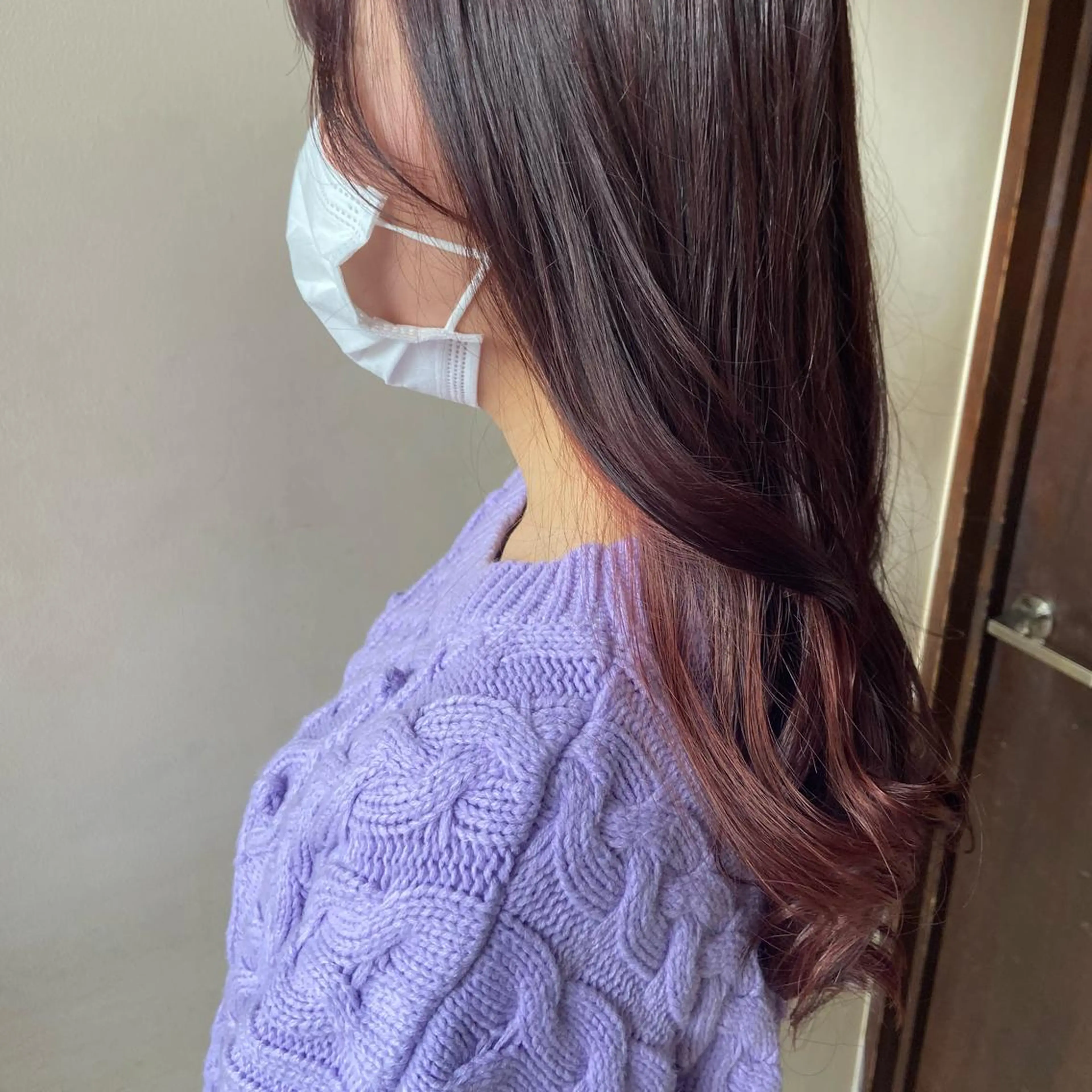 セミロング カラー ヘアアレンジ AIRFLOW所属・韓国ヘア ユイカのヘアスタイル