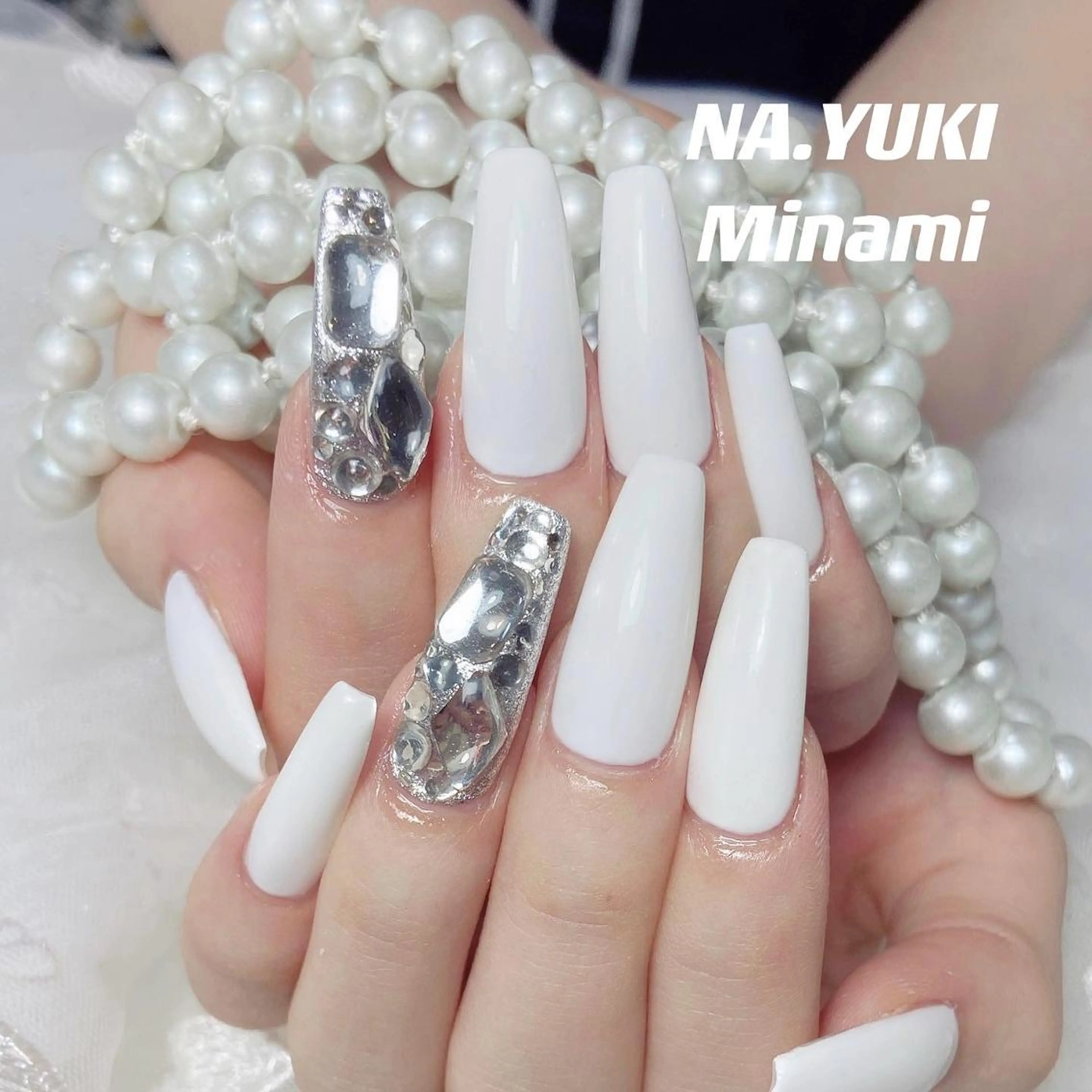 ネイル ロング ハンドネイル ハンドケア YUKI 💗 渋谷店のネイルデザイン