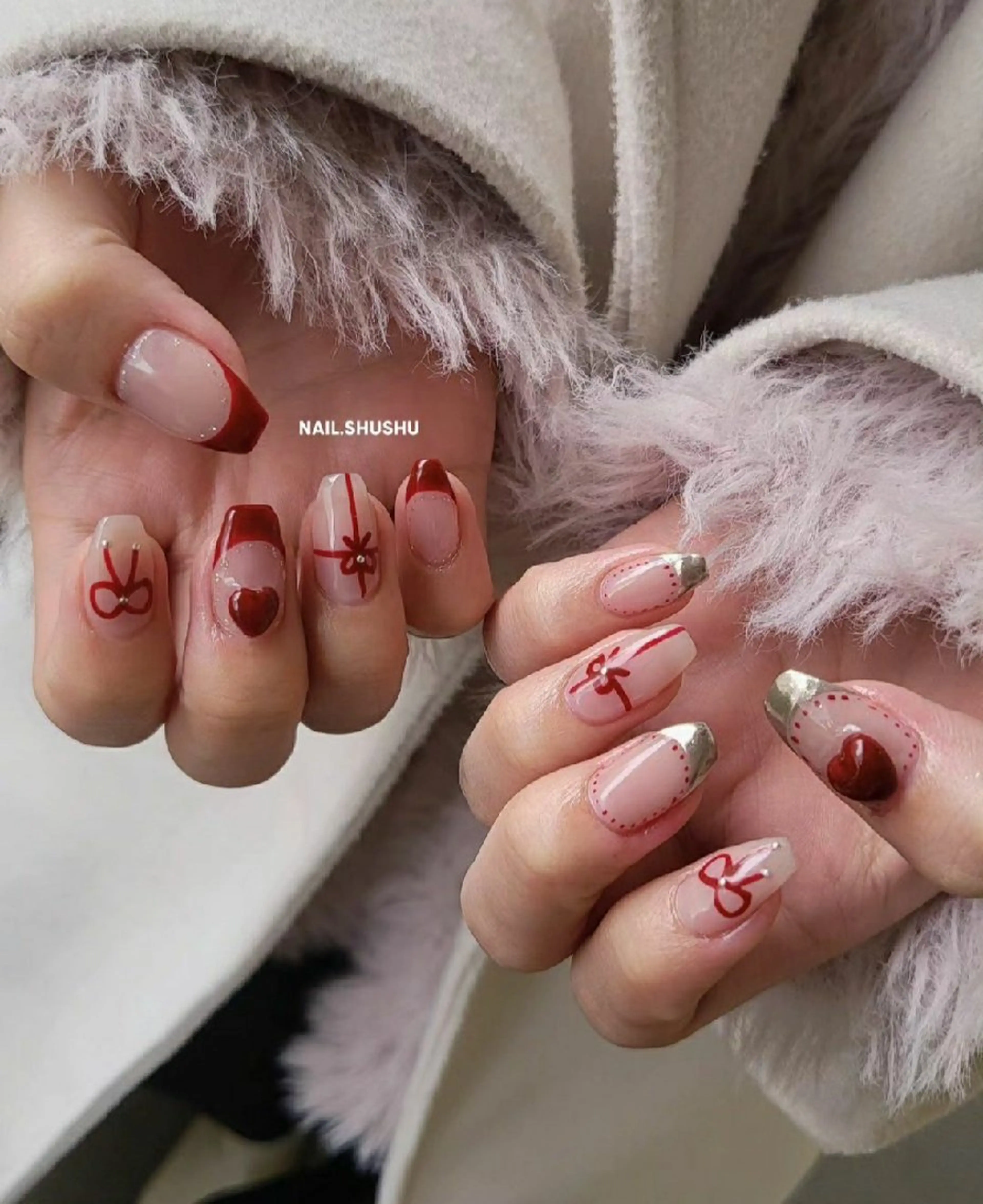 ネイル 持ち込み ニュアンスネイル ワンカラーネイル シンプルネイル 春ネイル ハンドネイル 3dパーツ/流行り 👧shushu❤️のネイルデザイン