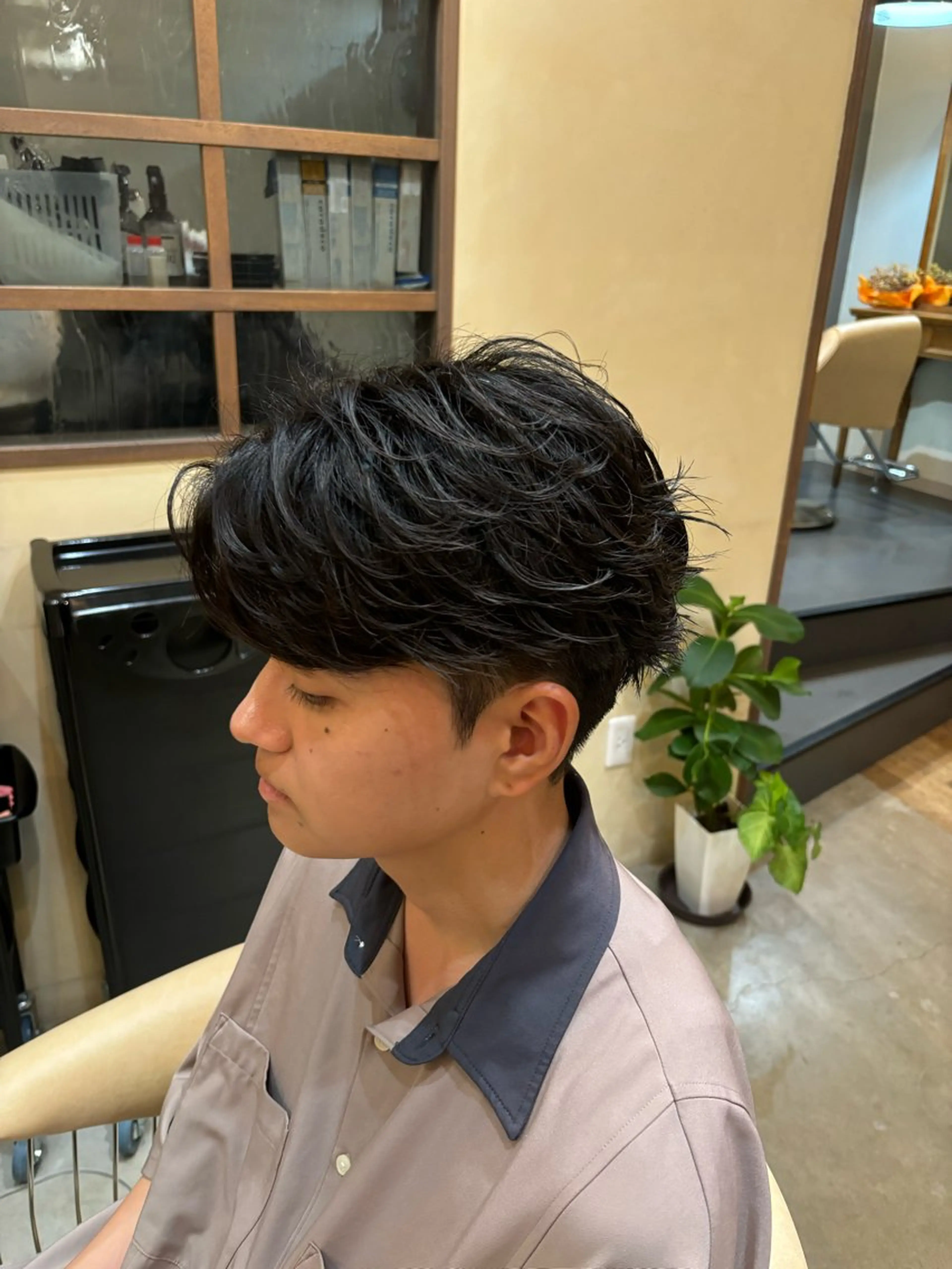 ショート メンズ カット パーマ 鹿児島 TSUBASAのヘアスタイル