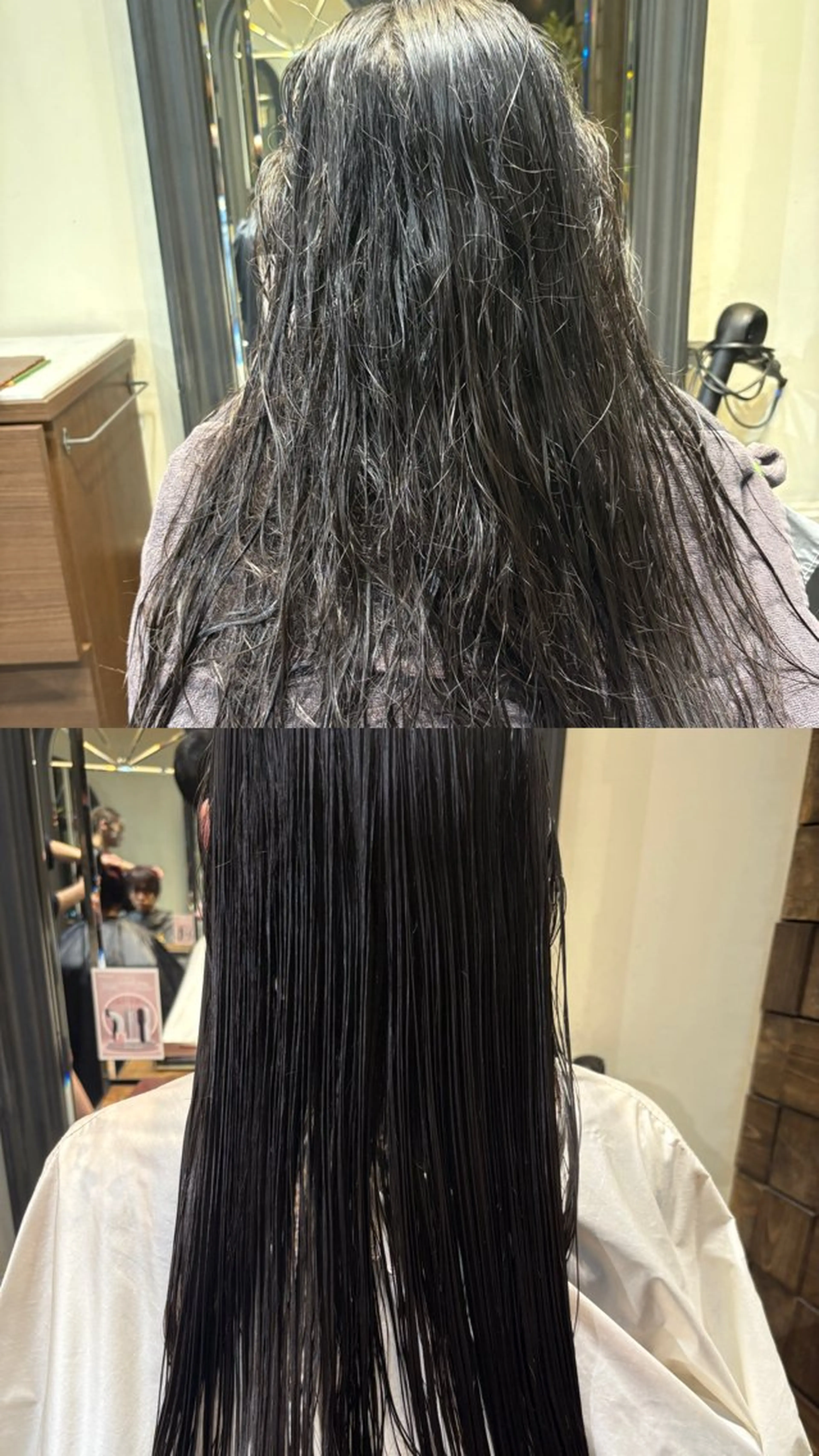 ロング 縮毛矯正 カット 縮毛矯正 トリートメント レイヤーカット/ 髪質改善/安田憲哉のヘアスタイル