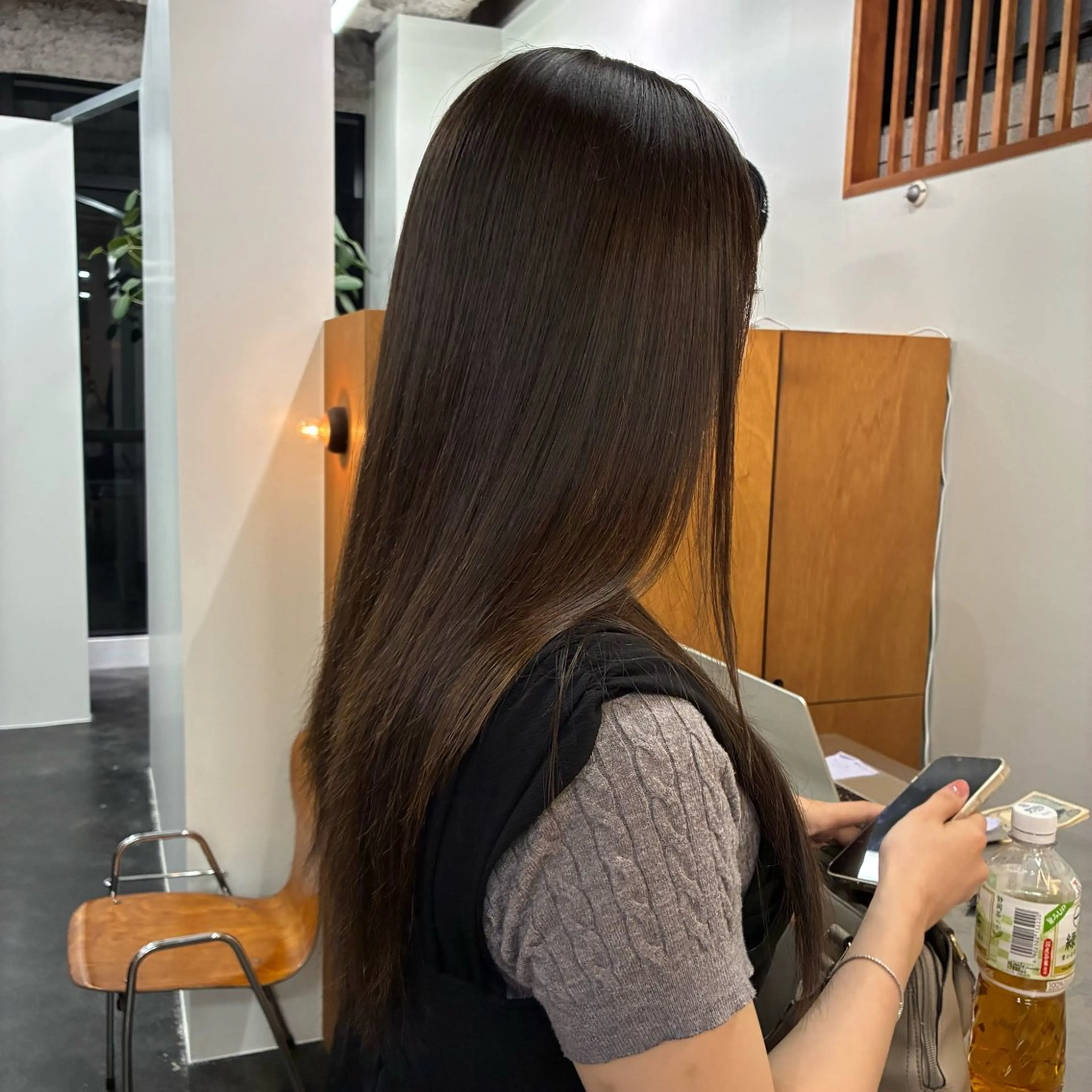 ロング パーマ 髪質改善 縮毛矯正 ストレートパーマ 縮毛矯正 安藤 琢真のヘアスタイル