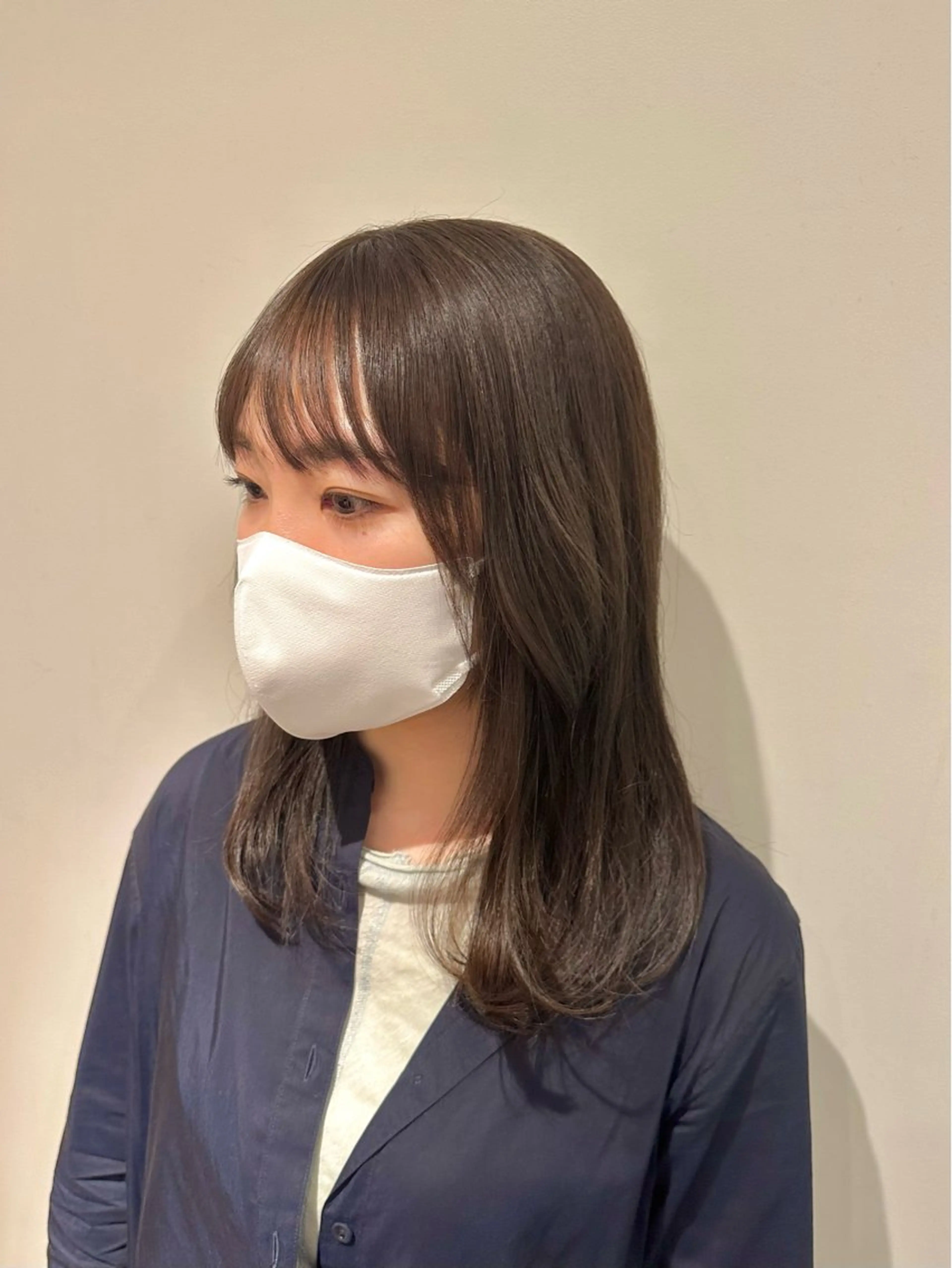 ロング カラー カット ヘアカラー 安丸 結夏のヘアスタイル