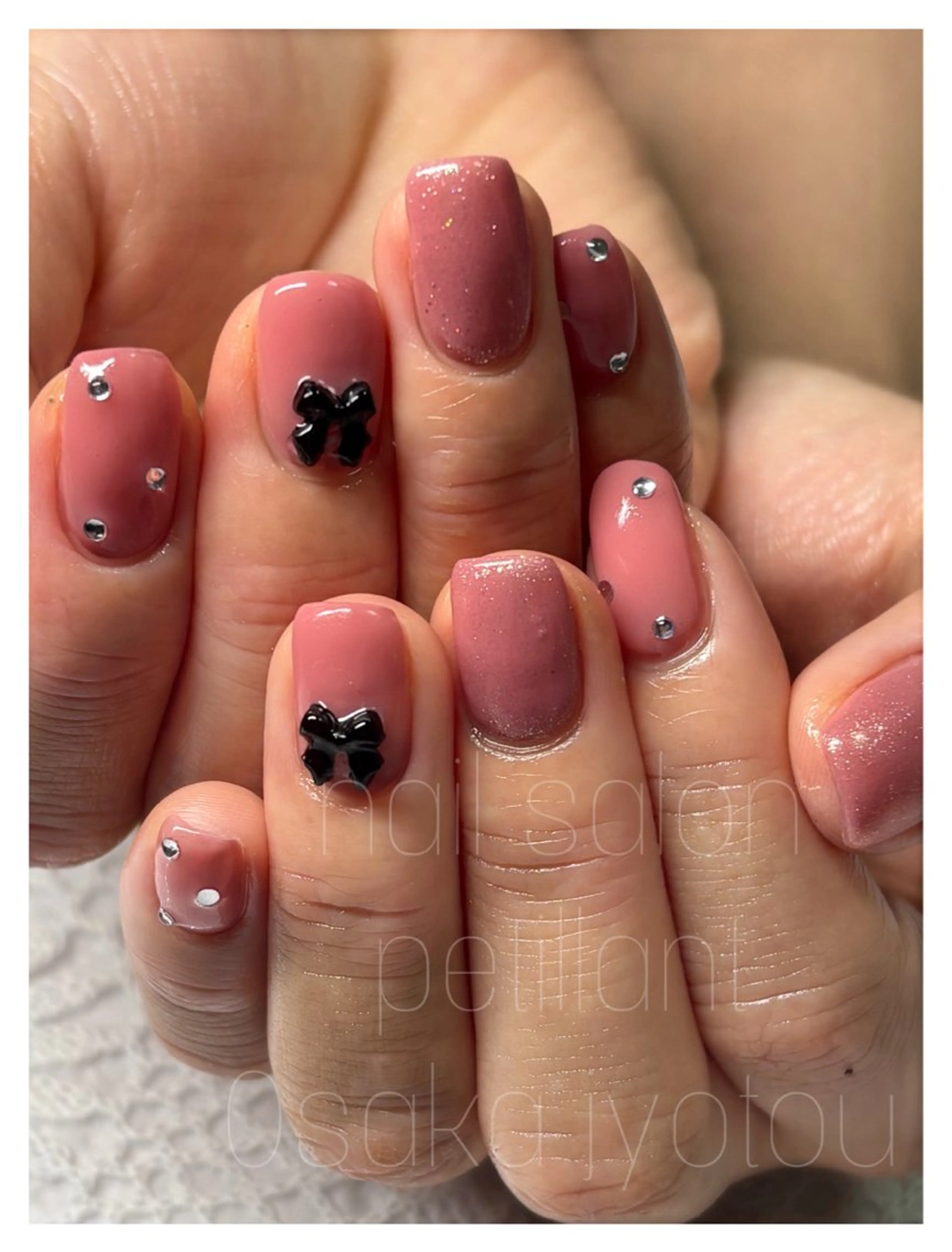 ネイル アートネイル フットネイル リボン petillant所属・nail salon petillantのネイルデザイン