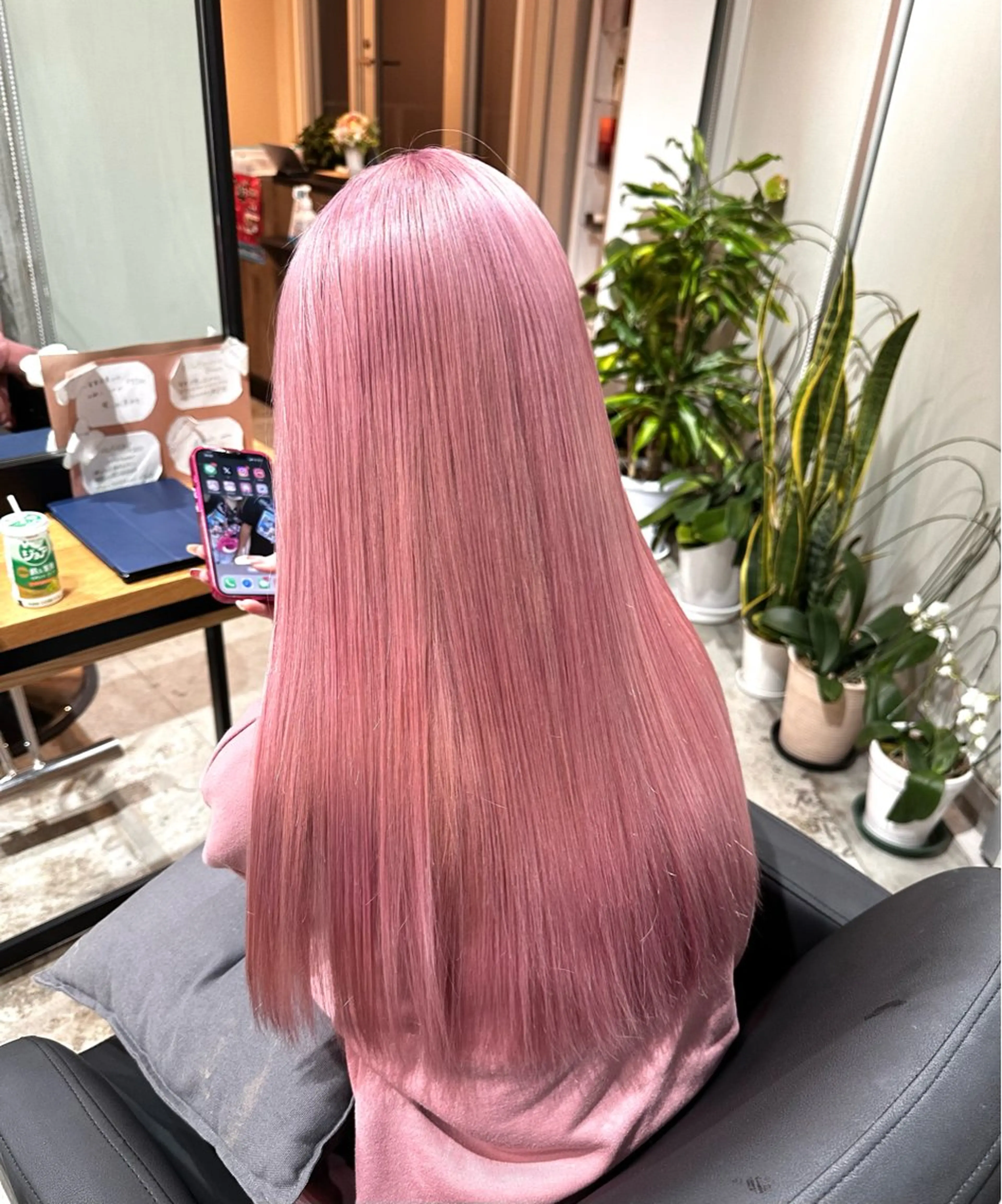 ロング カラー ヘアカラー トリートメント ✨髪質改善/ハイトー ン/艶髪高山のヘアスタイル