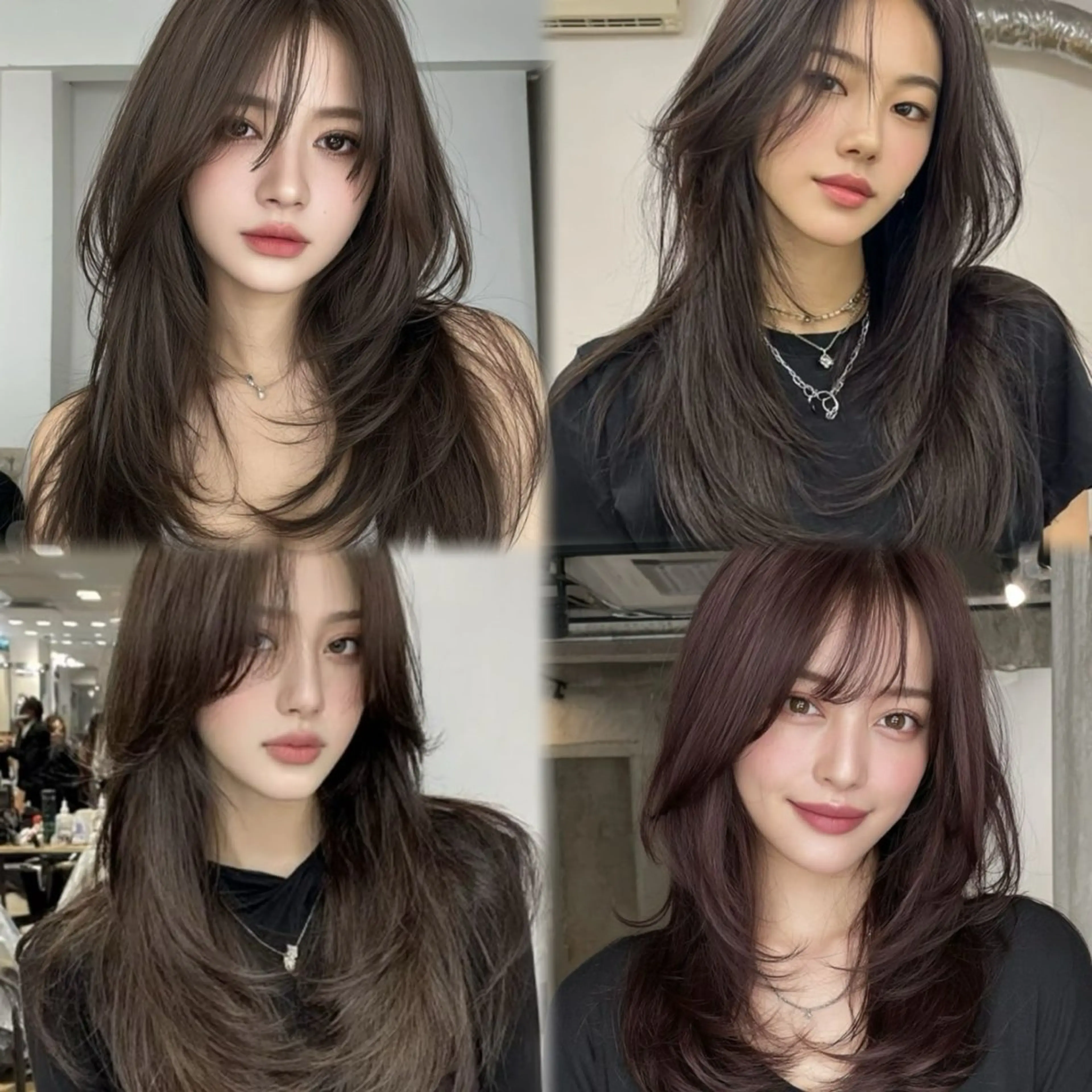 ロング カラー カット ヘアカラー トリートメント 🎀韓国レイヤー YURINA🎀のヘアスタイル