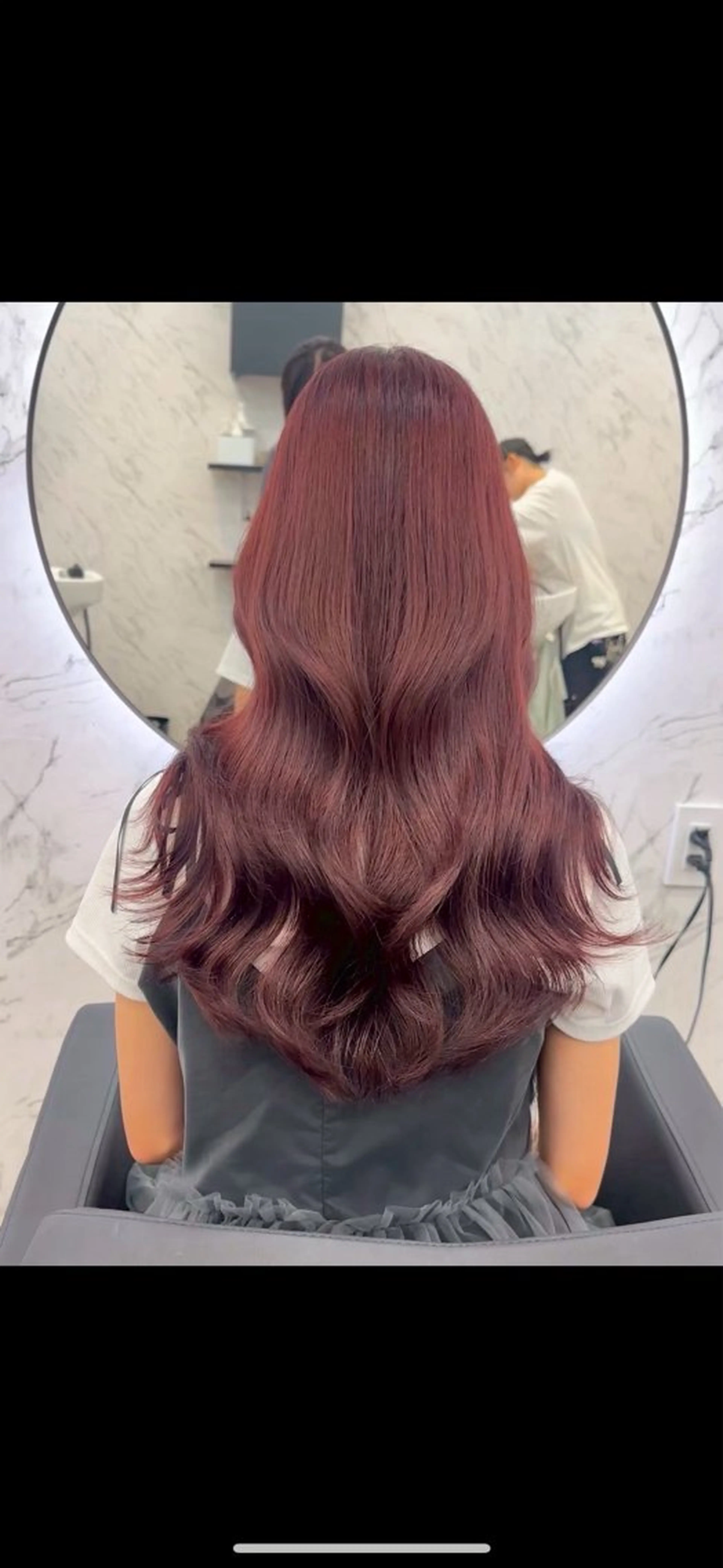 ロング カラー レッドカラー ヘアカラー トリートメント カット¥1100 ✂️MIUのヘアスタイル