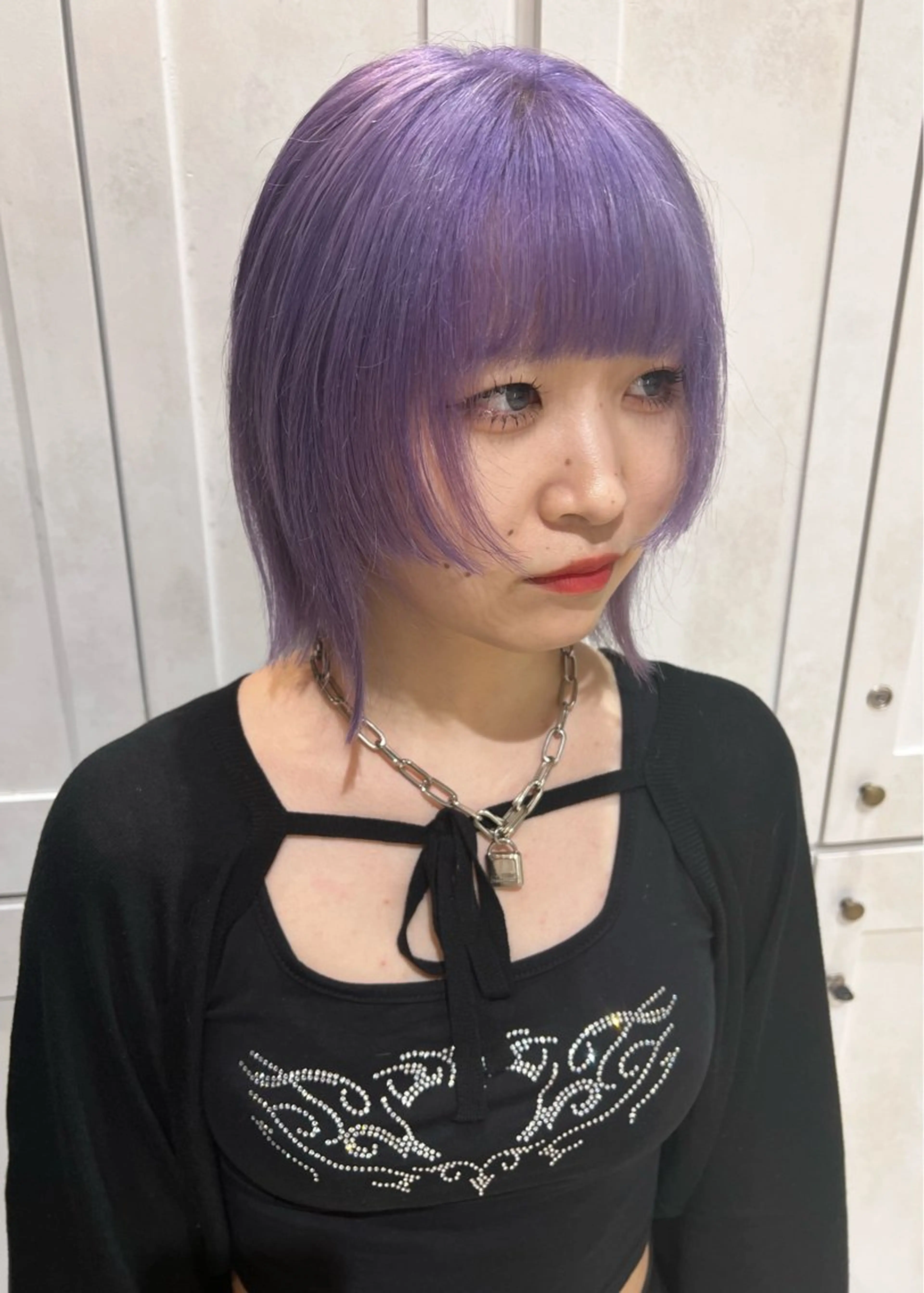 ミディアム カラー 名古屋/落ちる黒 黒染め落としのヘアスタイル