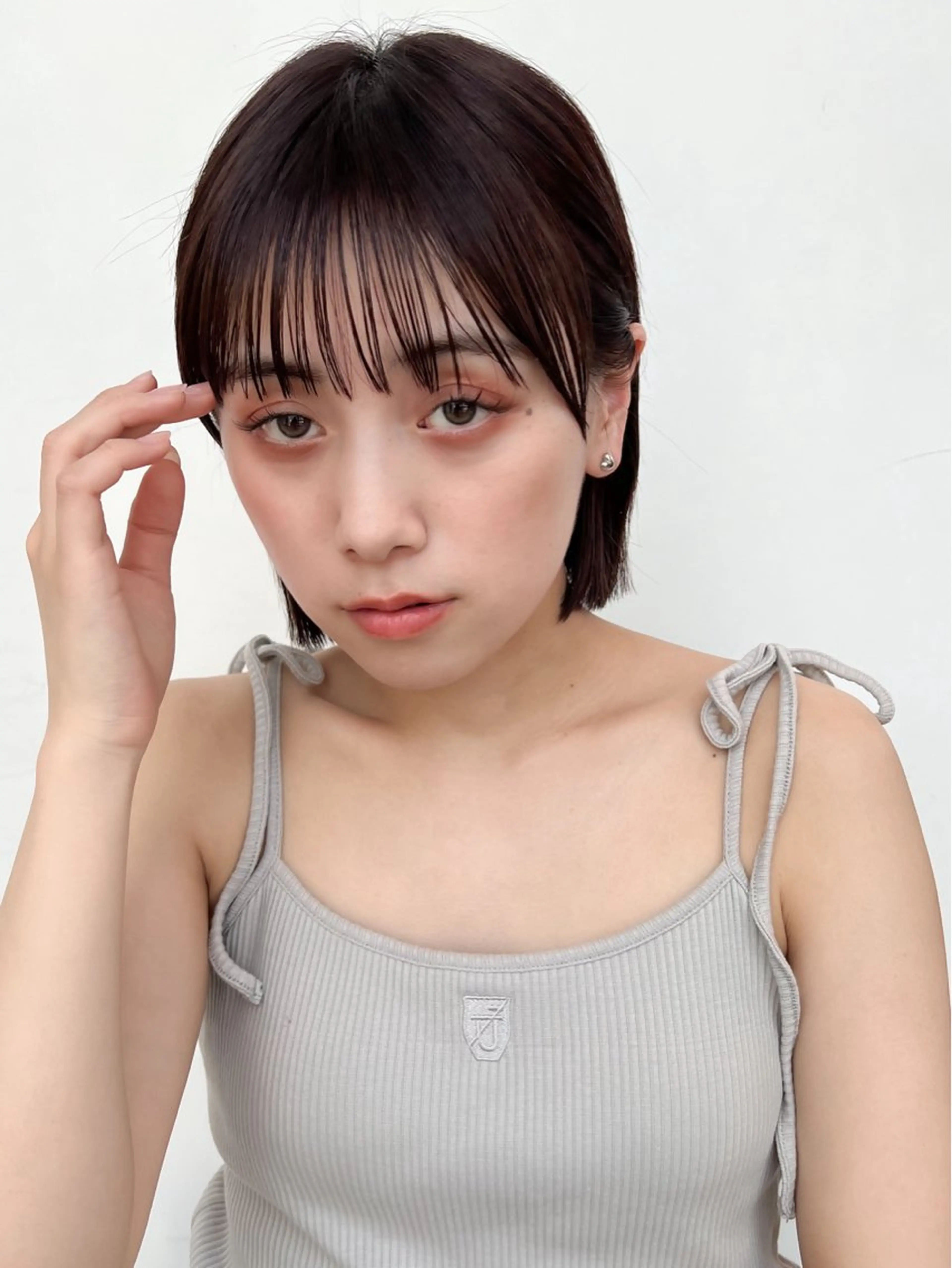 ショート カラー カット ヘアカラー トリートメント ボブ/巻ける縮毛矯正 /韓国レイヤーはなのヘアスタイル